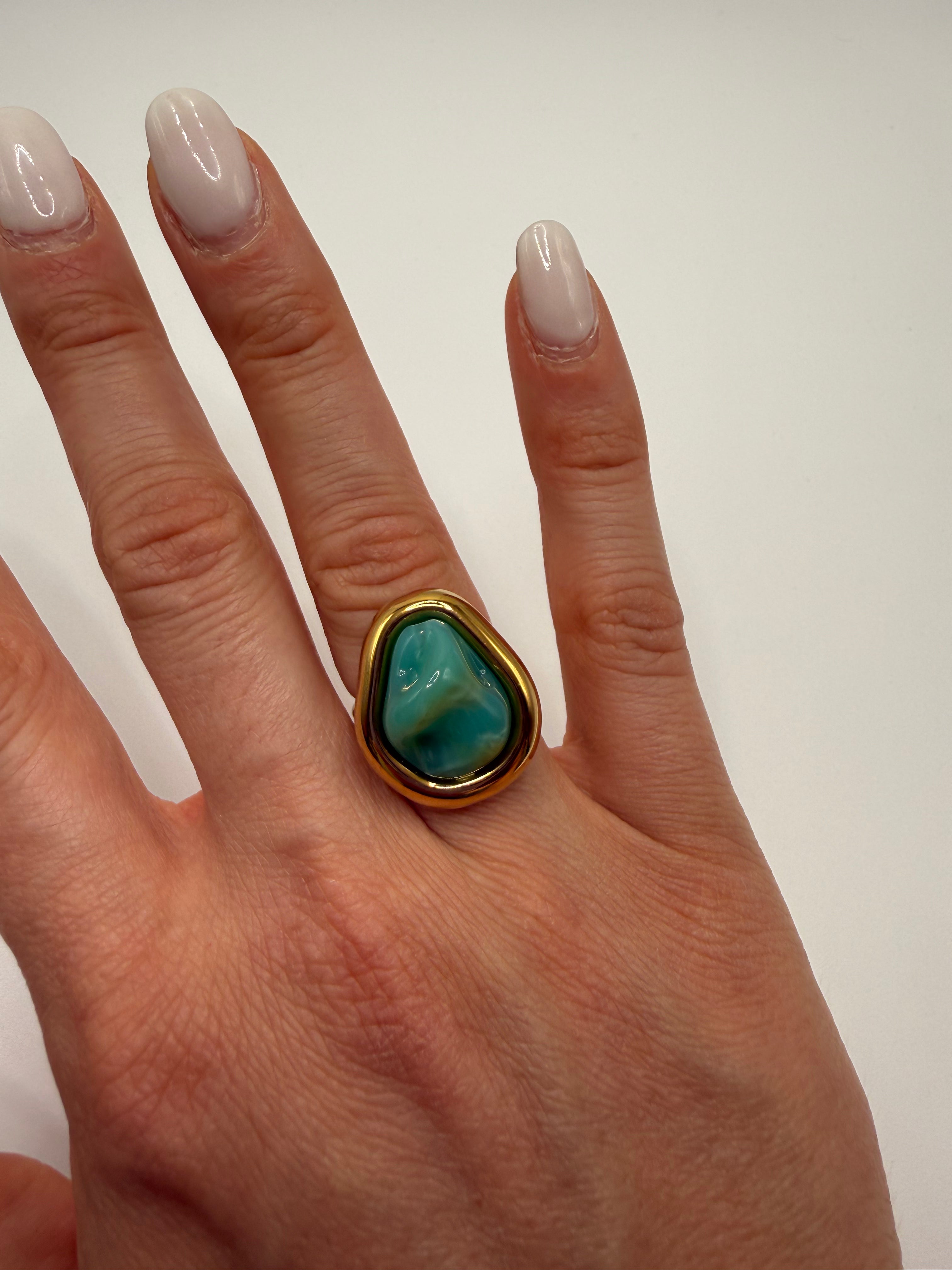 Anello MINA - CELESTE