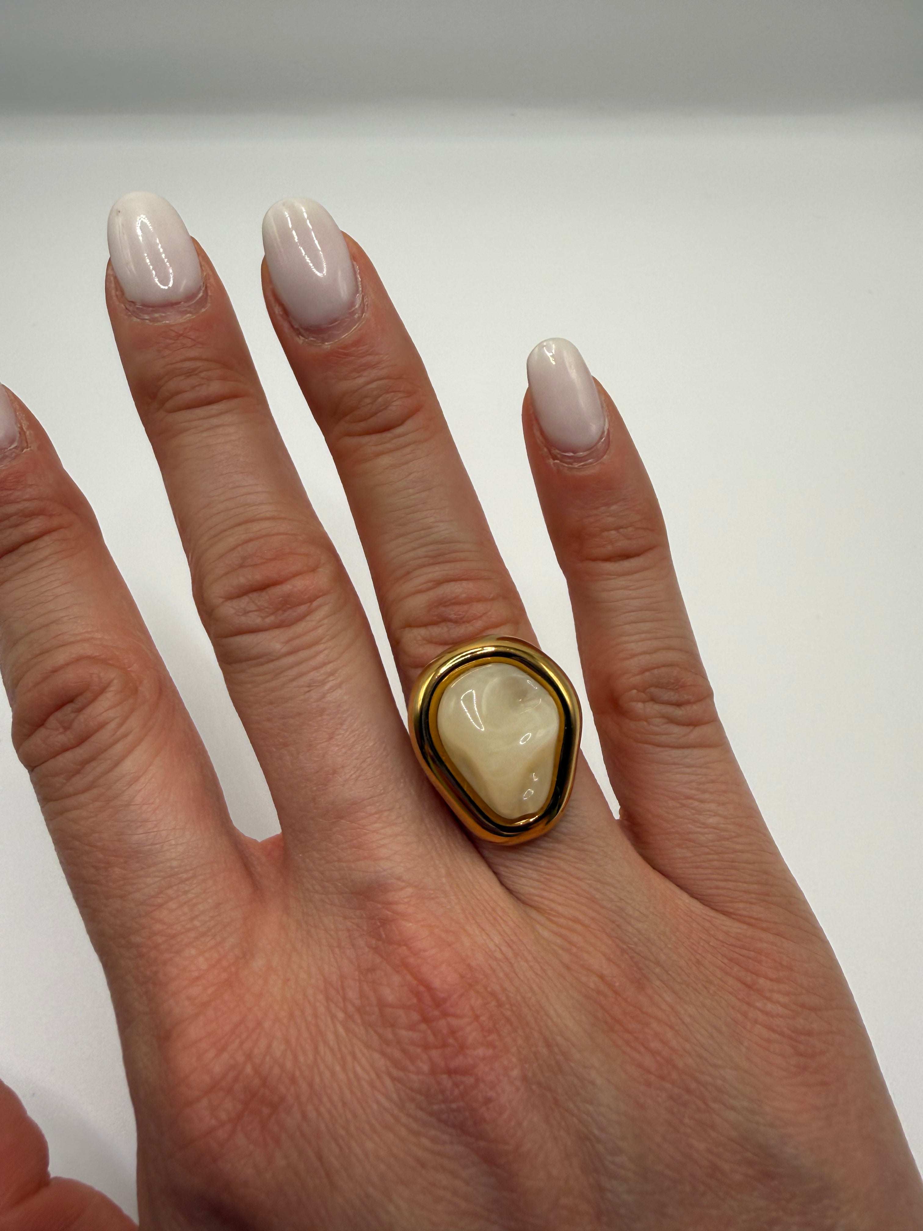 Anello MINA - BEIGE