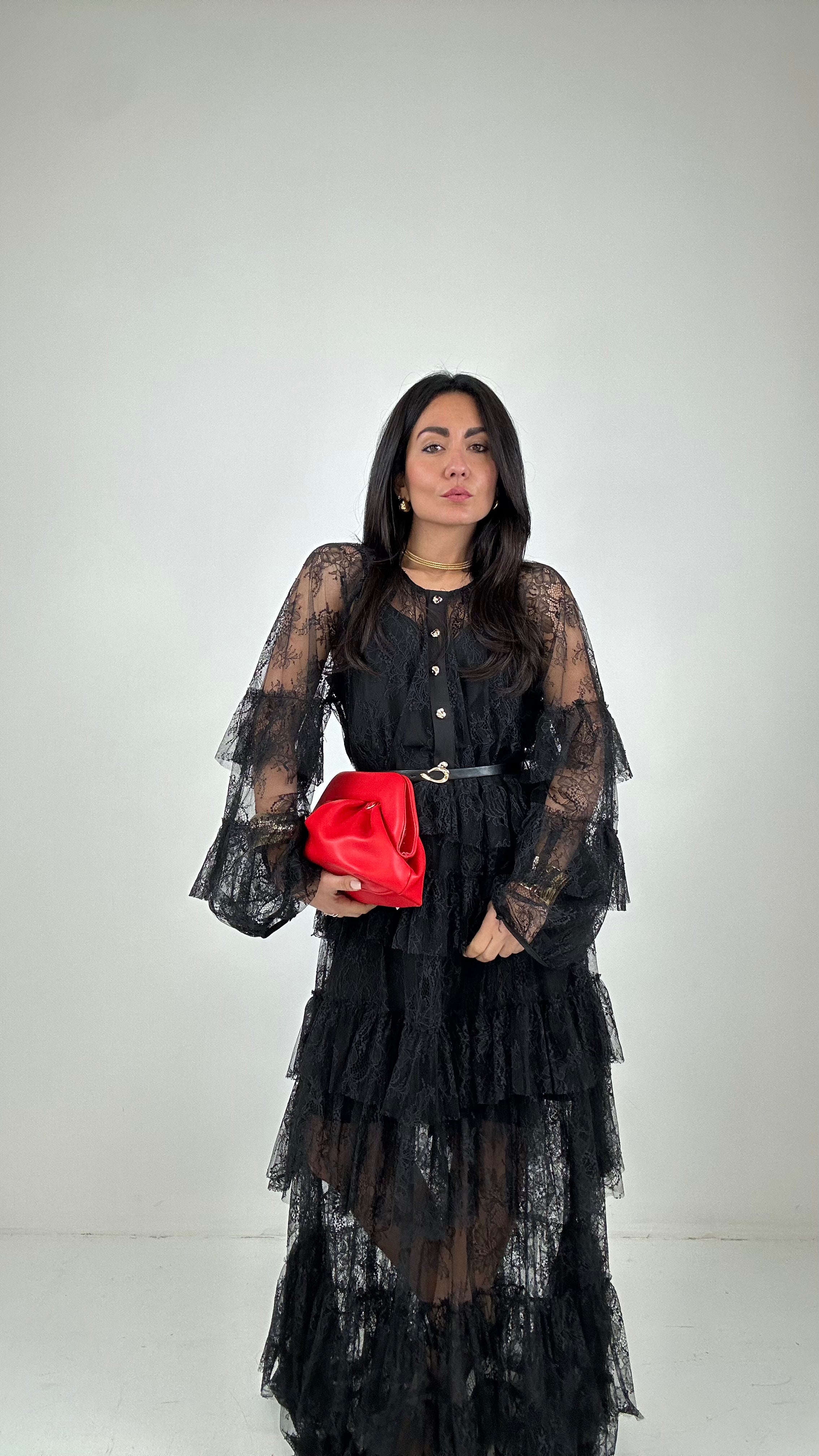 Abito PIZZO LEVAN - NERO