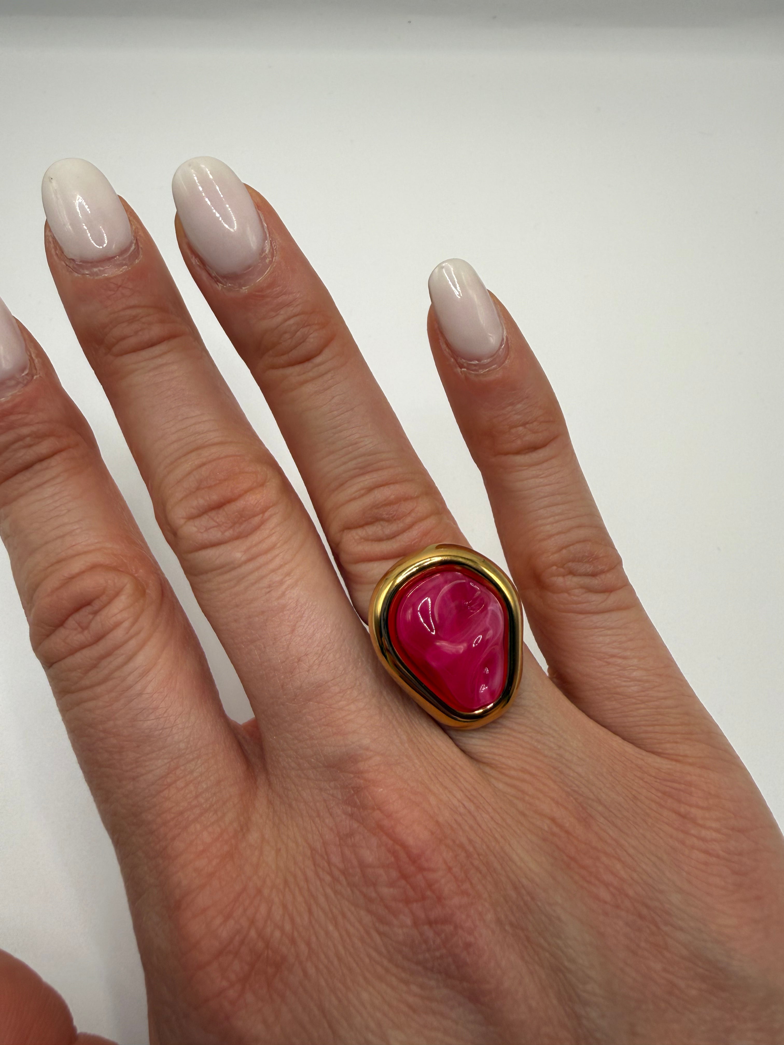 Anello MINA - FUCSIA