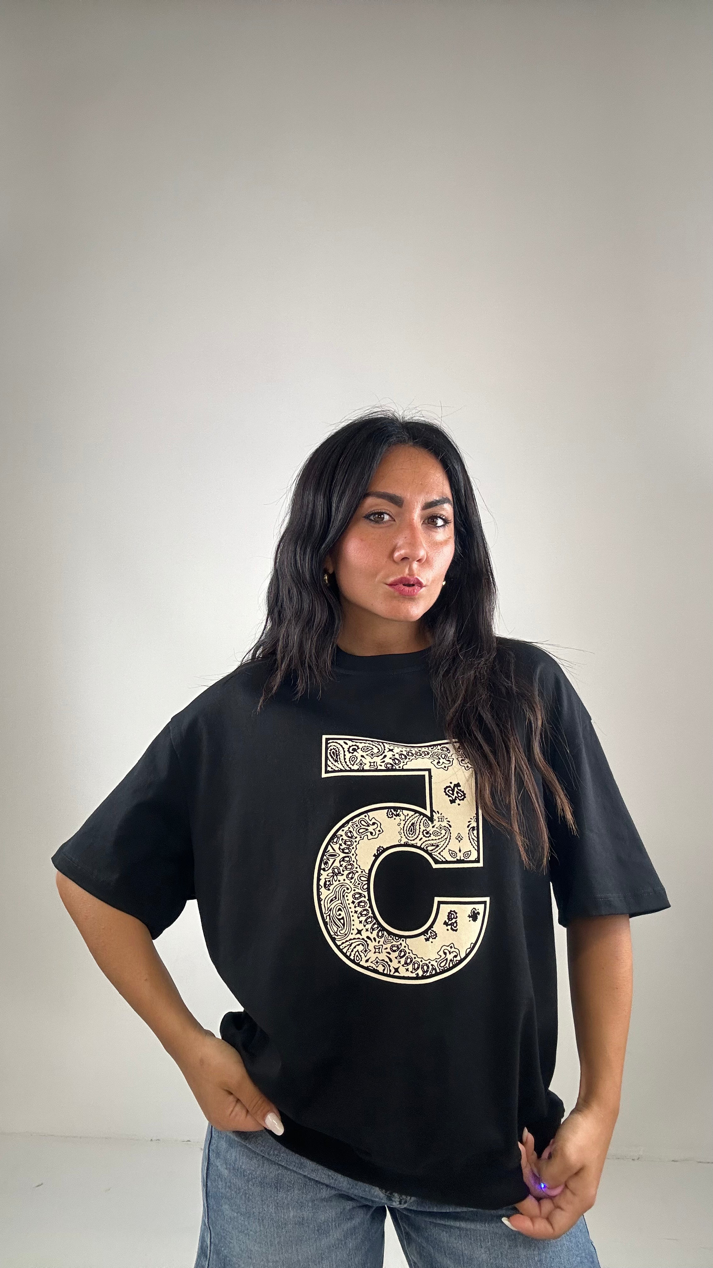 T-shirt LUMINA FIVE - NERO