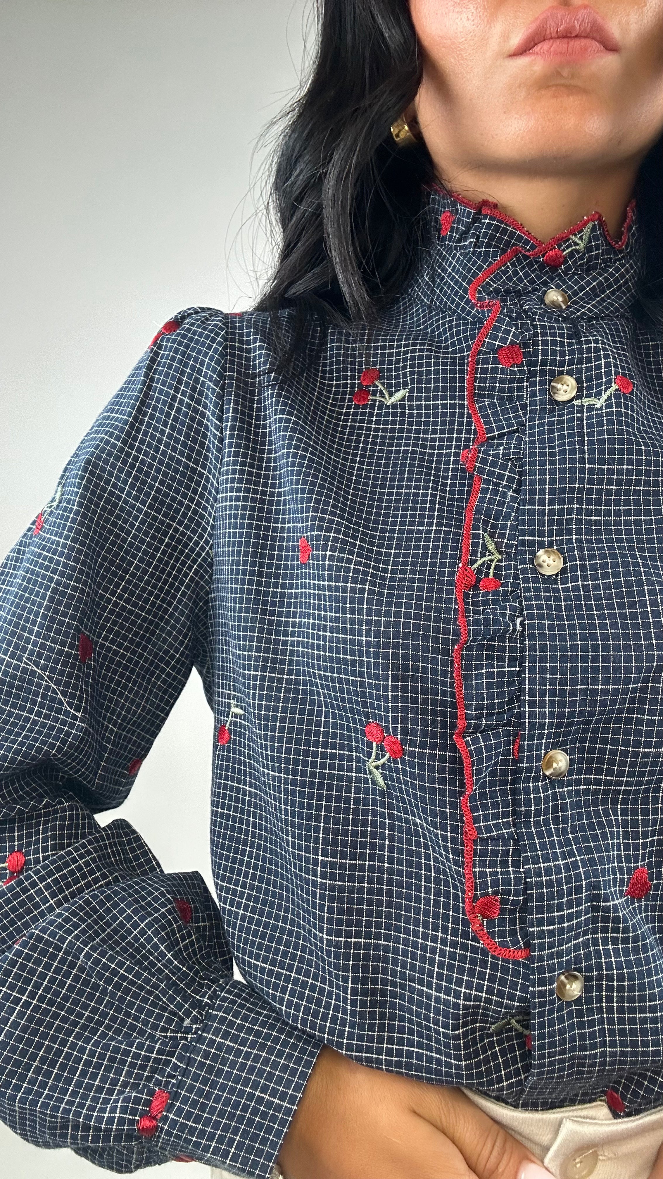 Camicia CHERRY QUADRI - BLU