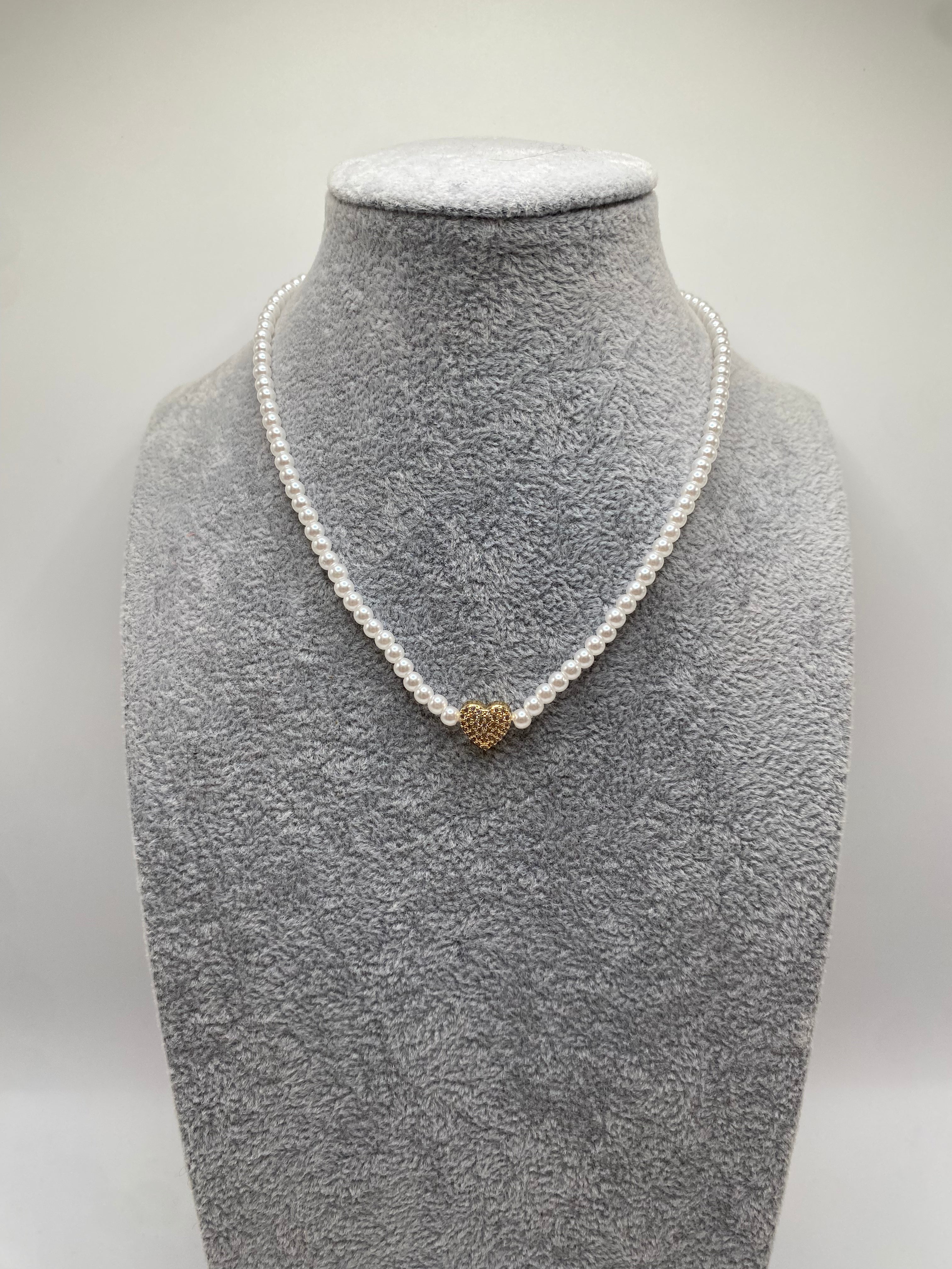 Collana CUORICINO PERL - BIANCO