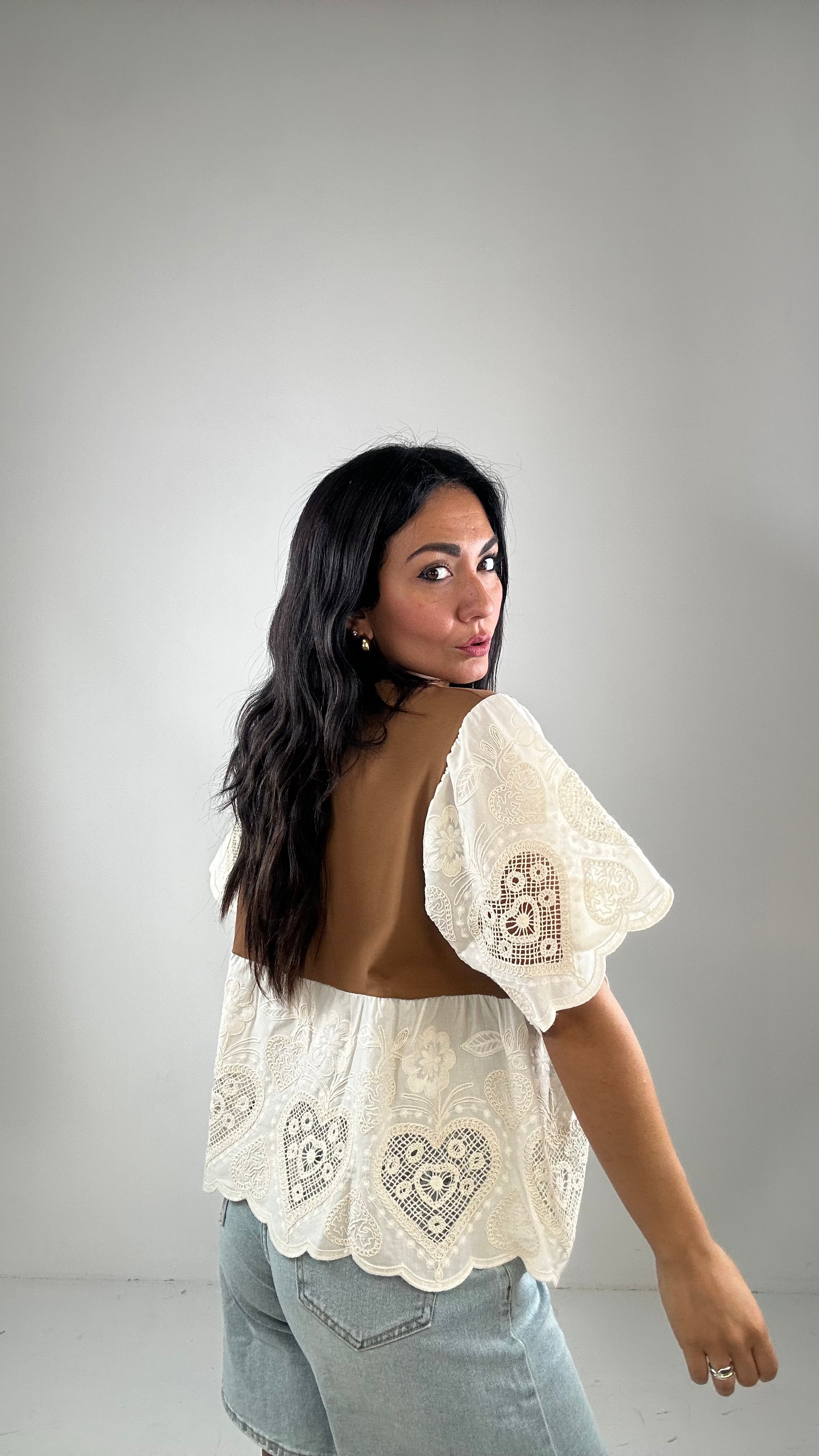 Maglia CON RICAMO - CAMMELLO