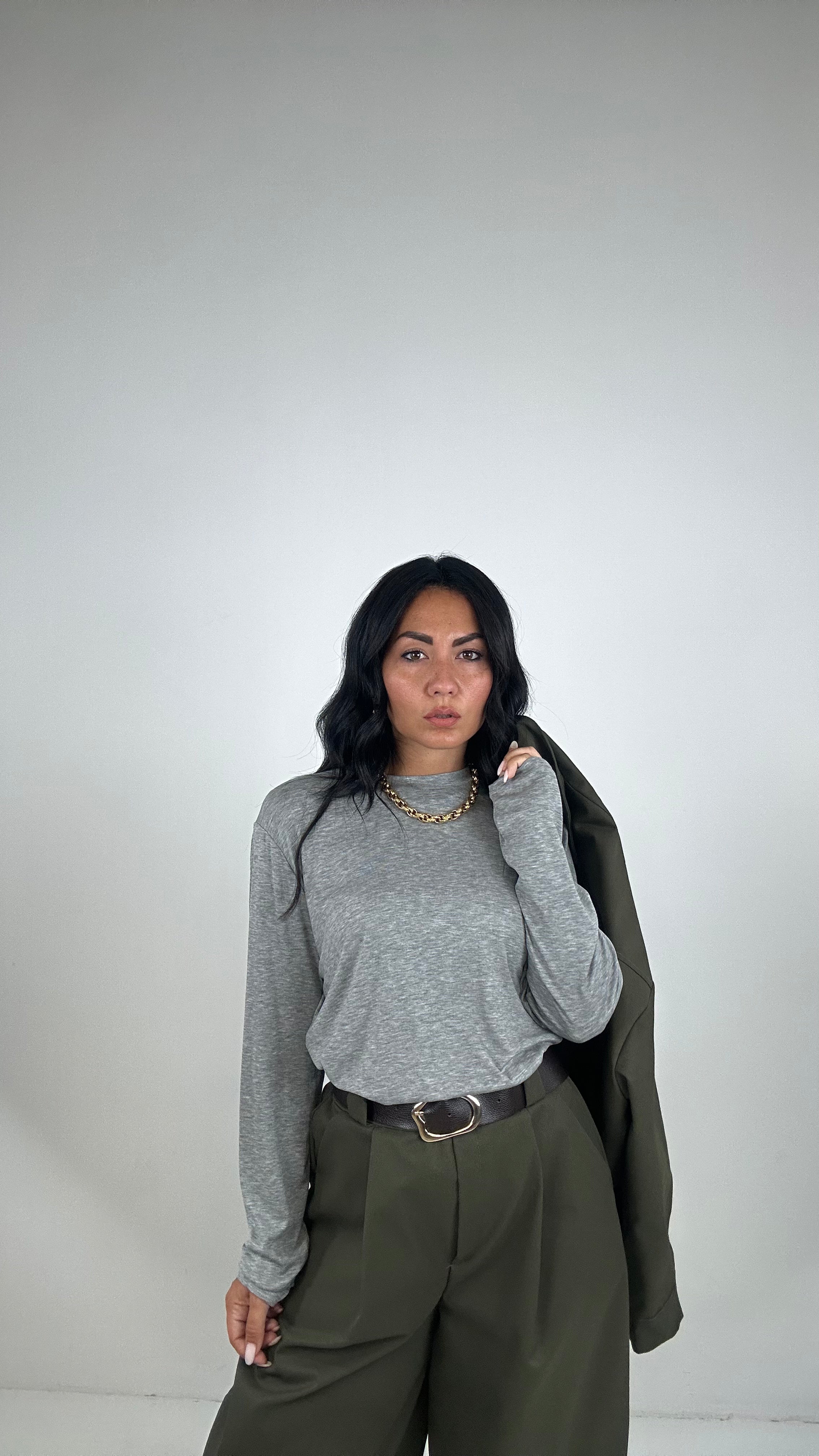 Maglia BASIC LARGEST - GRIGIO