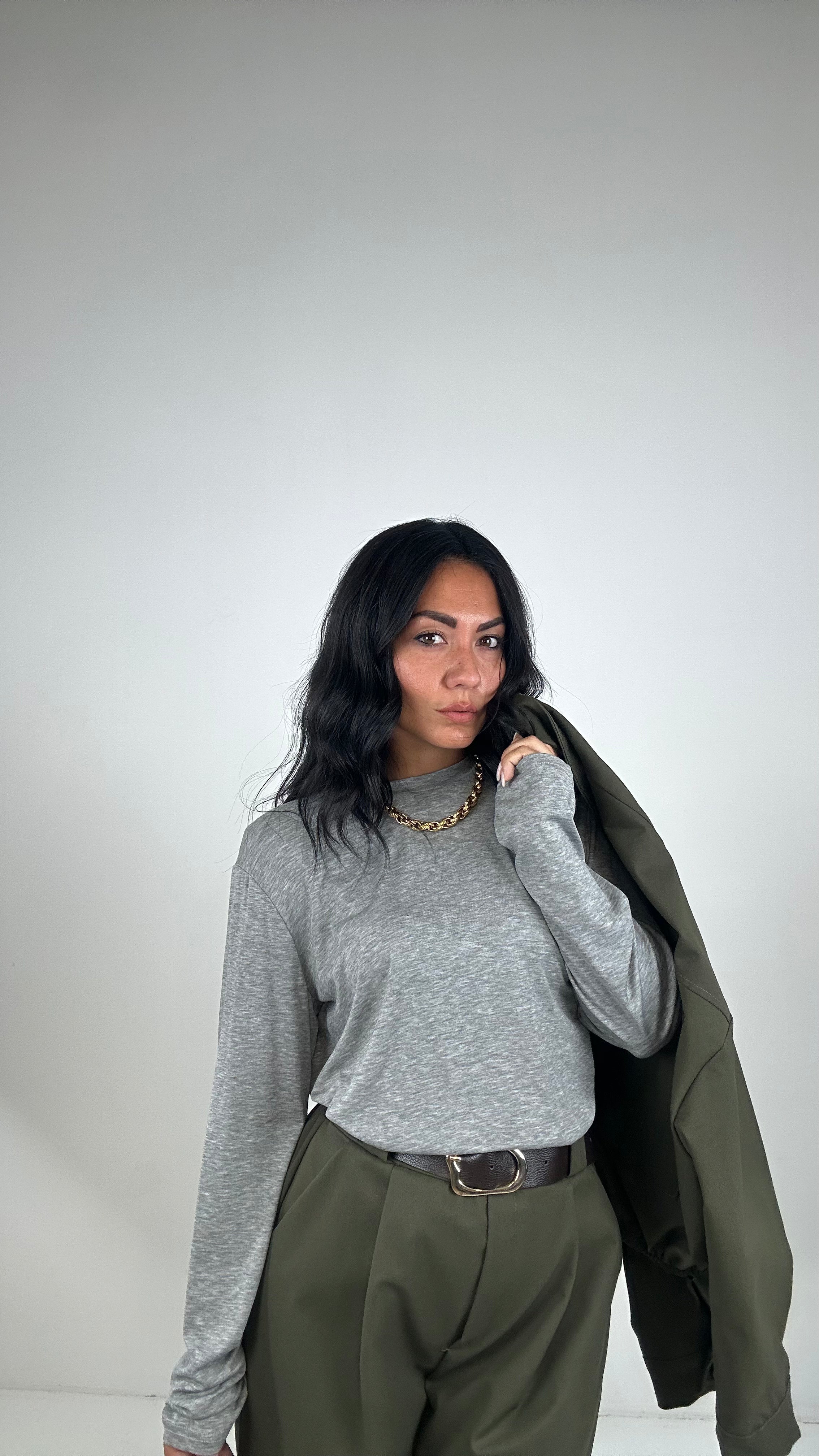 Maglia BASIC LARGEST - GRIGIO