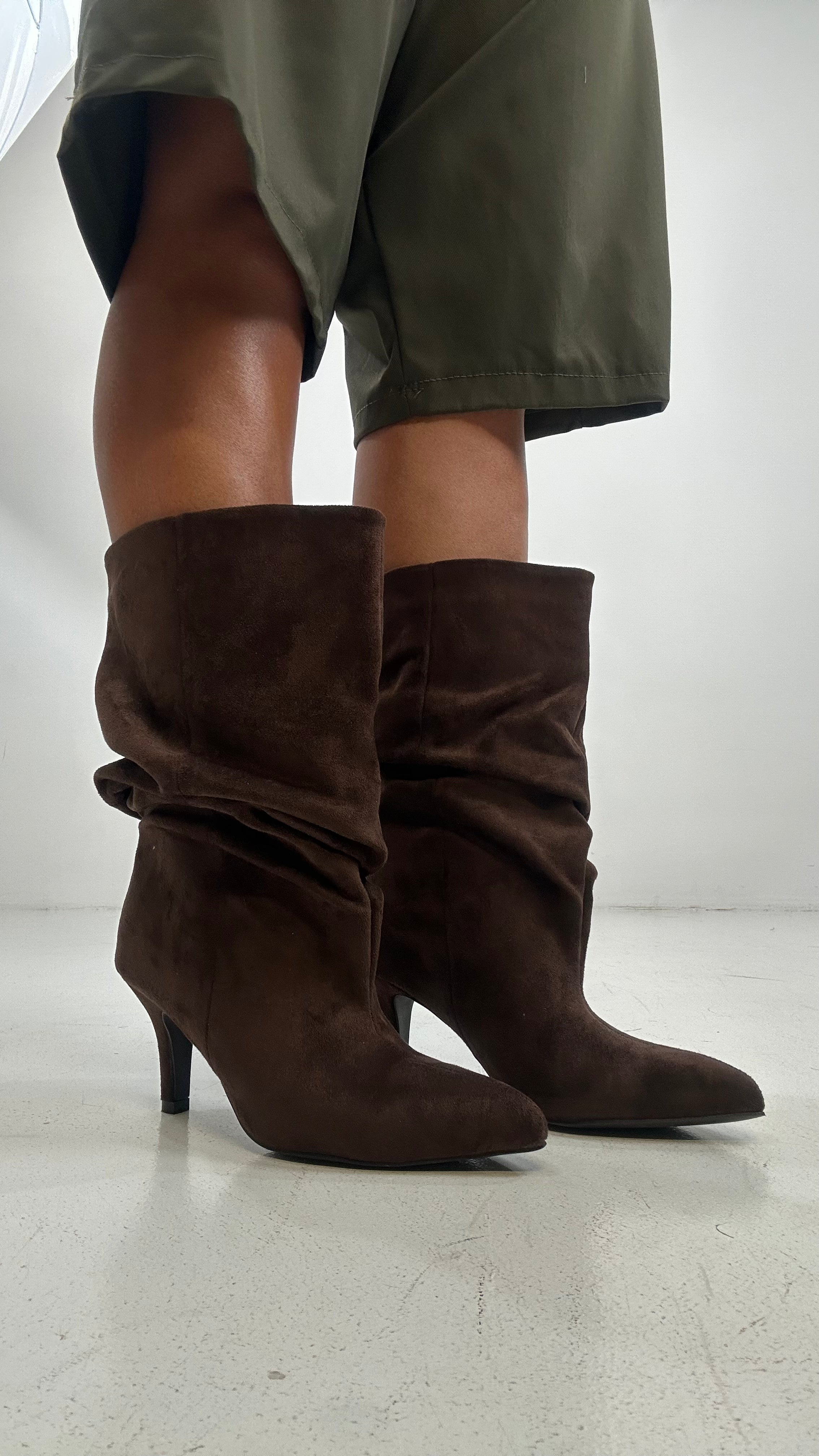 Stivaletto ARRICCIATO GIULIA - MARRONE