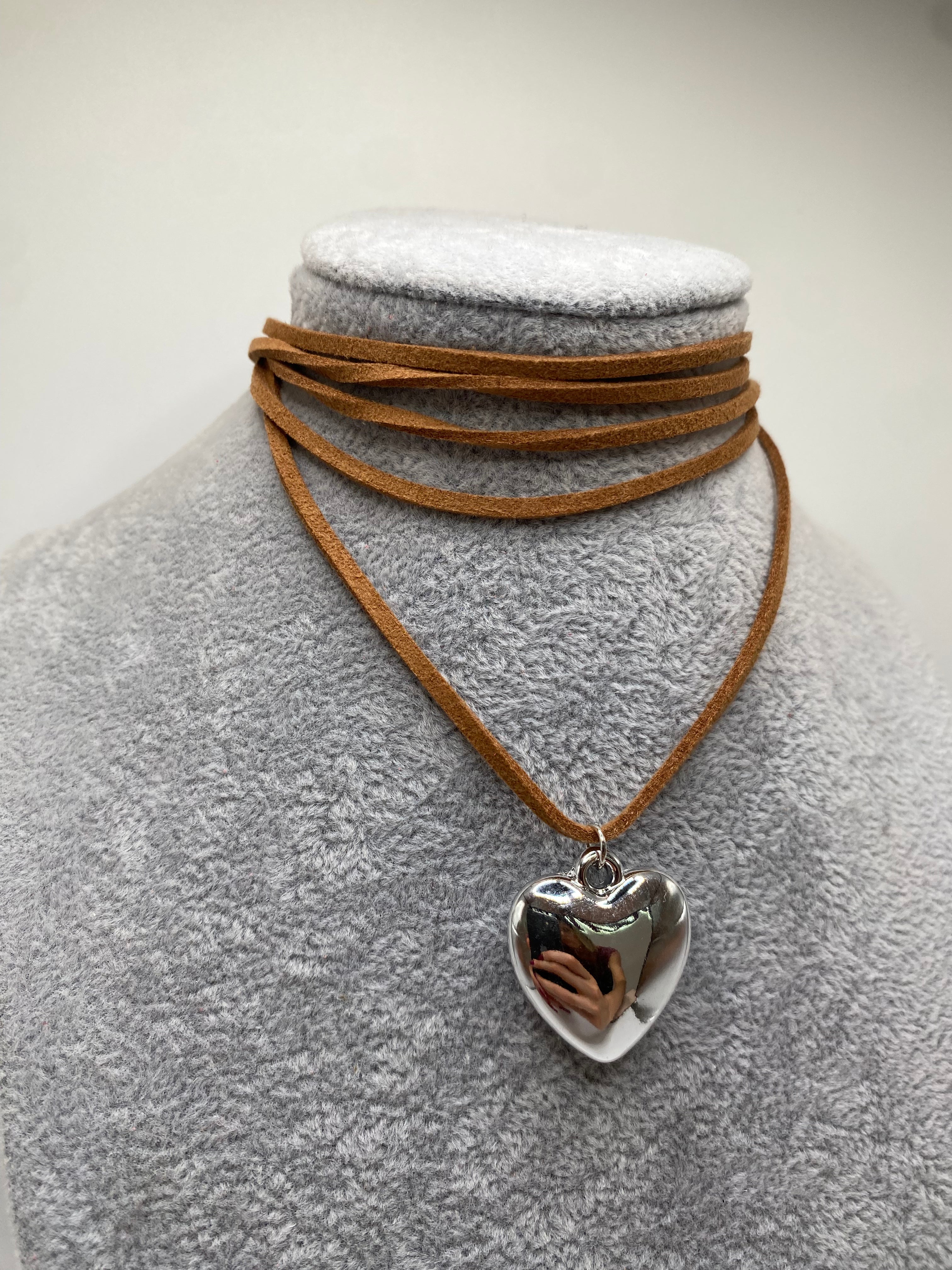 Collana MI CORAZON - MARRONE