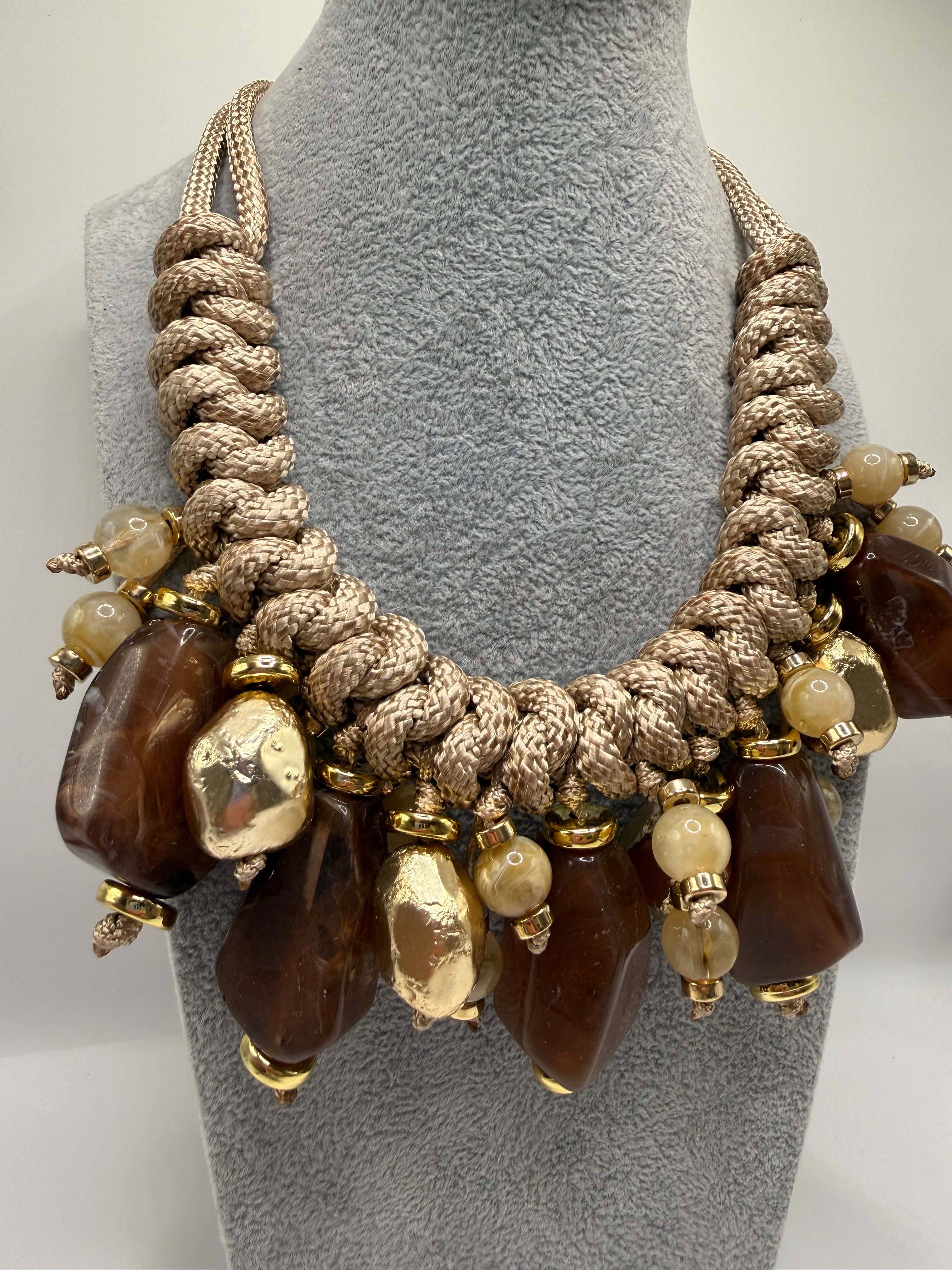 Collana PIETRE IMPORTANTE - KHAKI