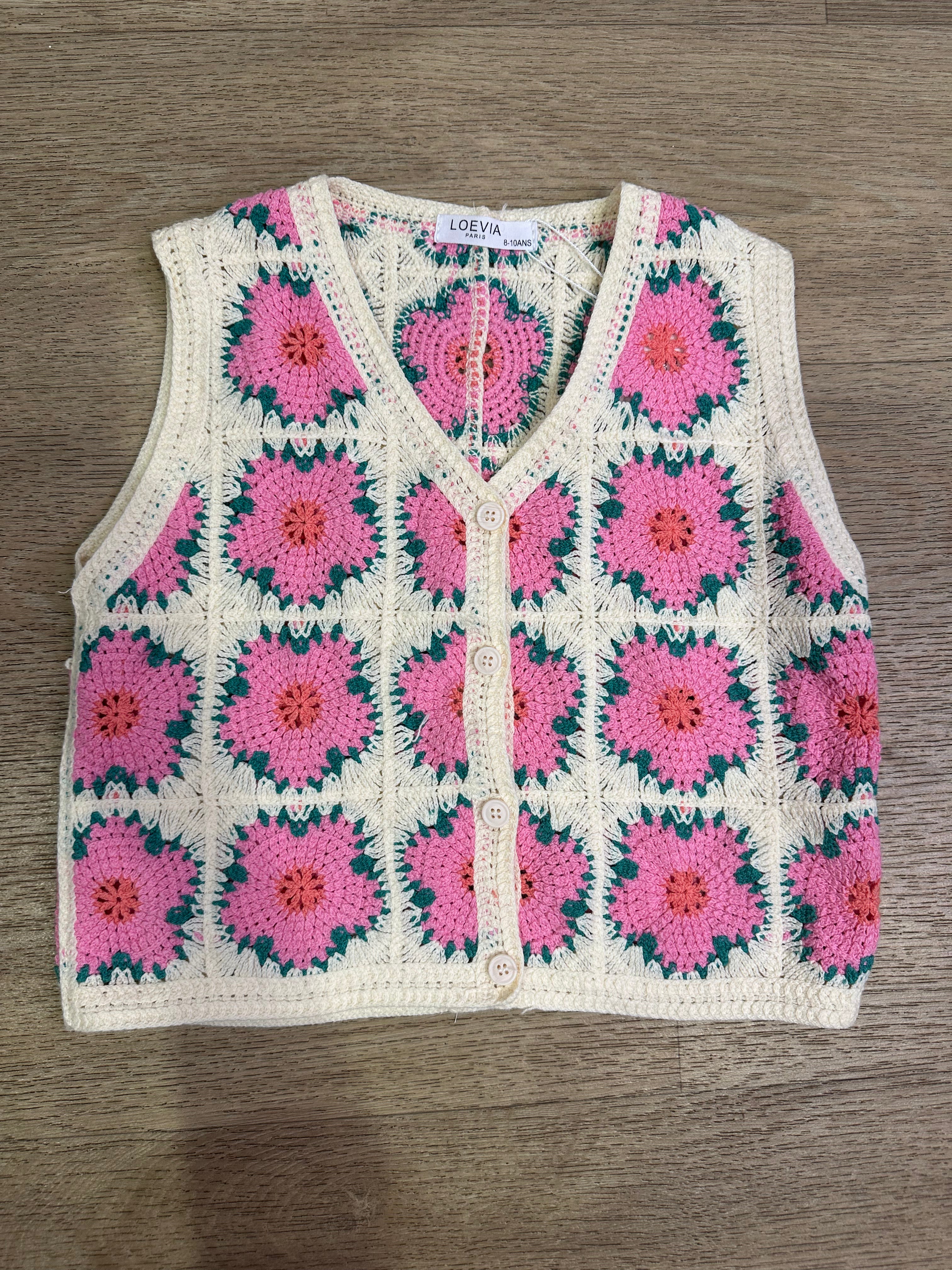 Gilet UNCINETTO 4-14A - ROSA