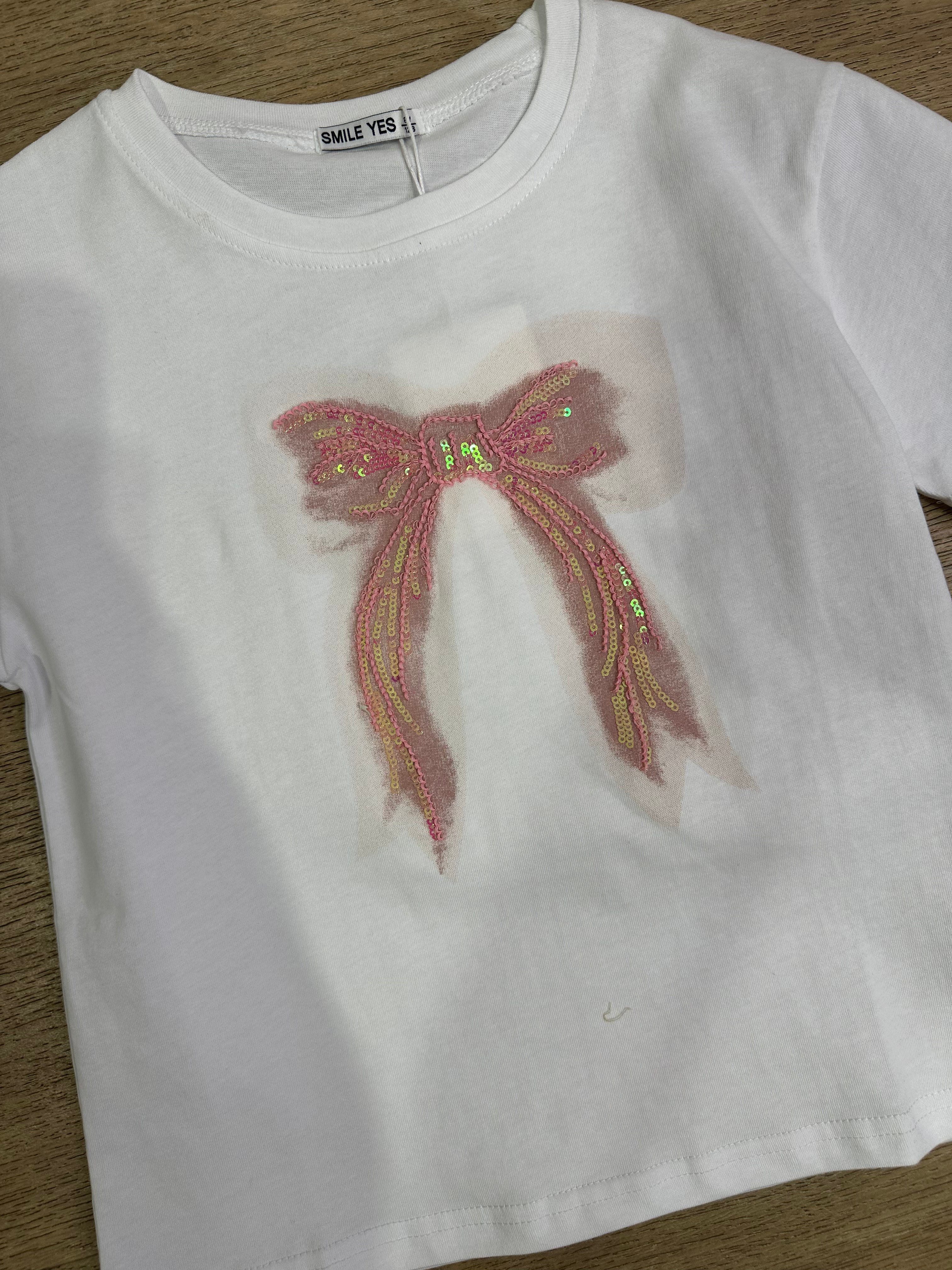 T-shirt FIOCCO 8-16A - BIANCO