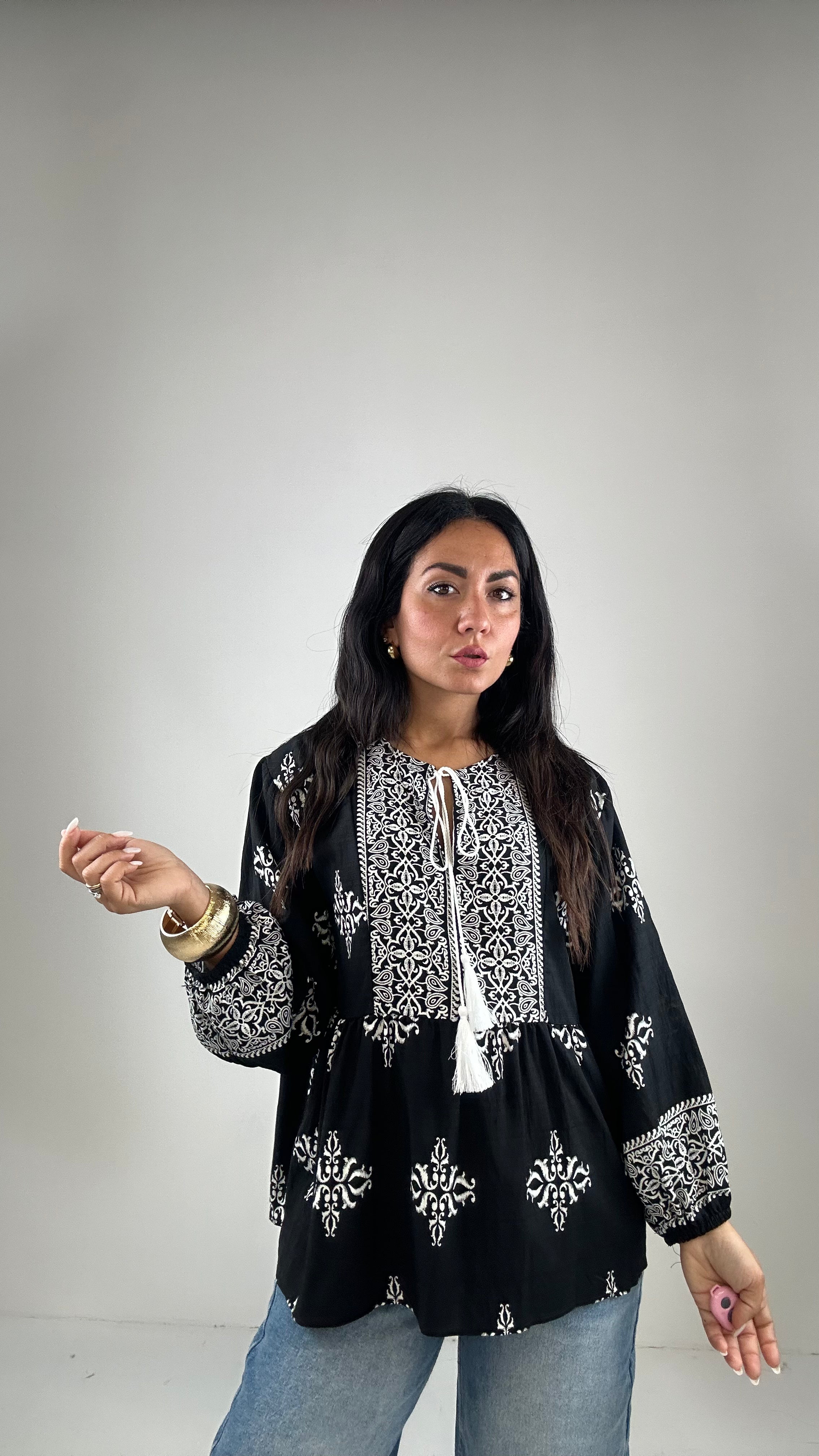Blusa ORIENTE - NERO
