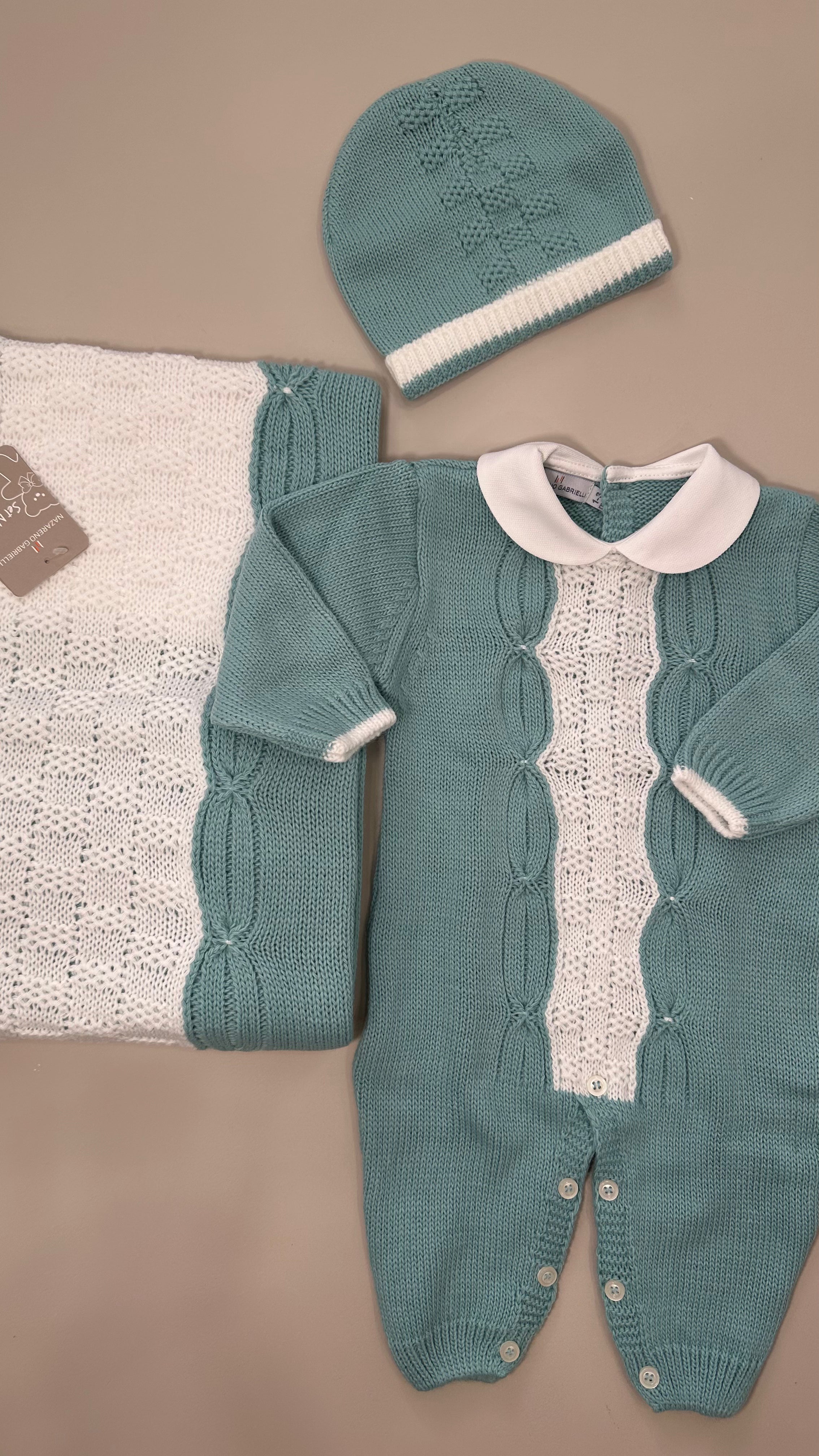 Set 3PZ TUTINA+COPER+CAPPELLO - VERDE