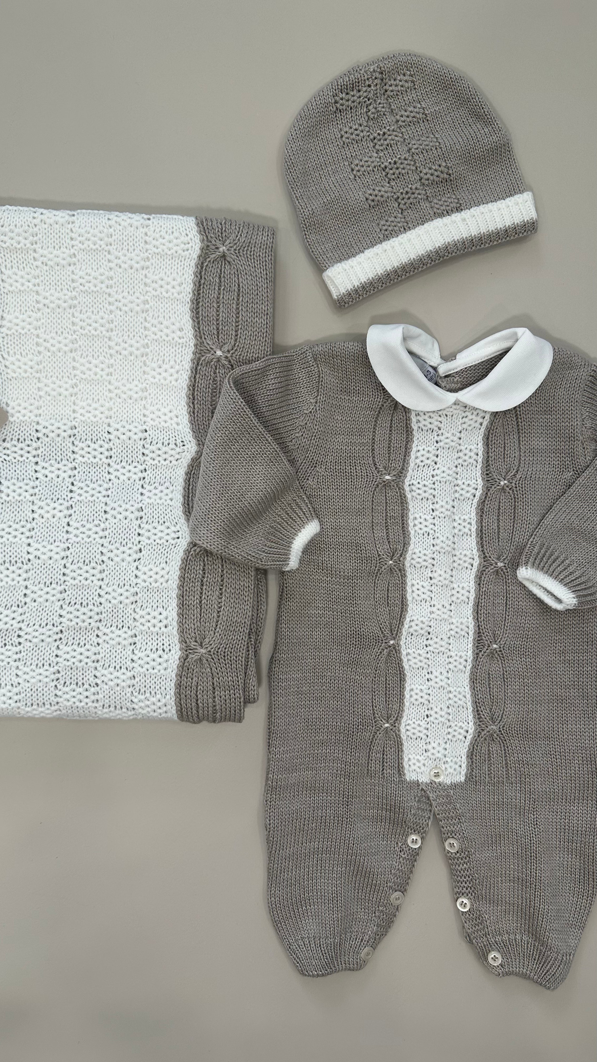 Set 3PZ TUTINA+COPER+CAPPELLO - BEIGE