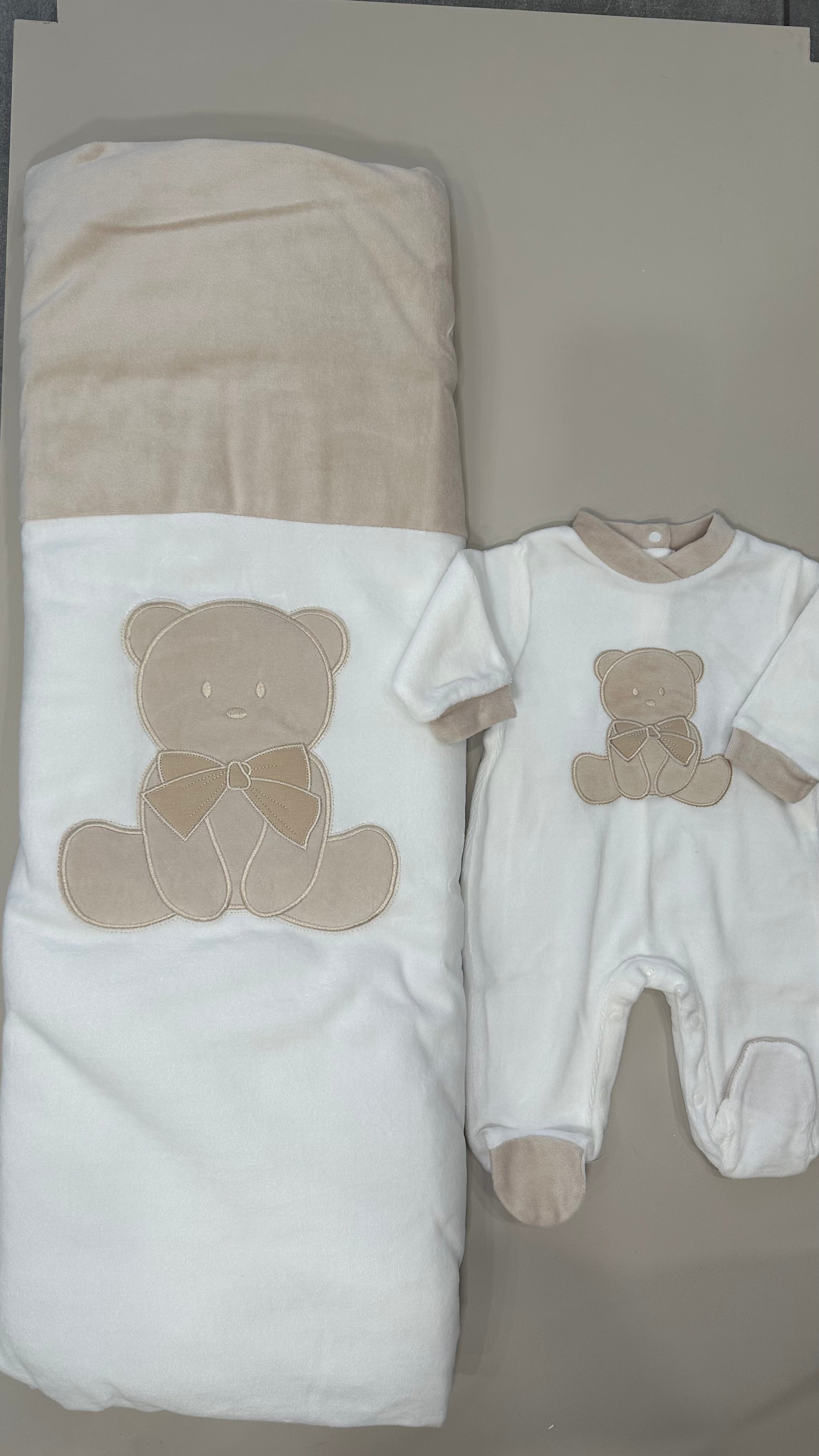 Set TUTINA + COPERTA 1-3M - PANNA