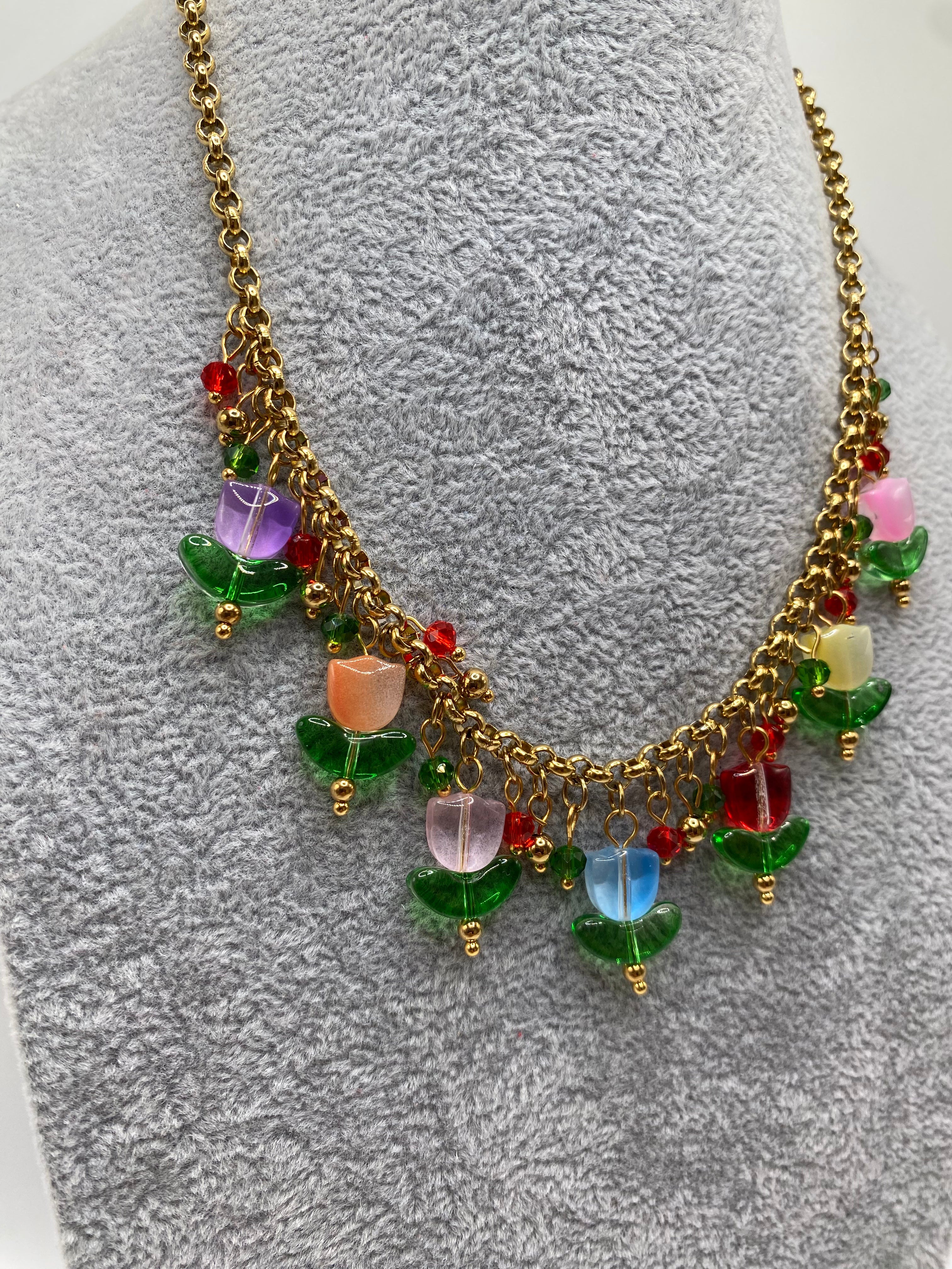 Collana TULIPANI - ORO