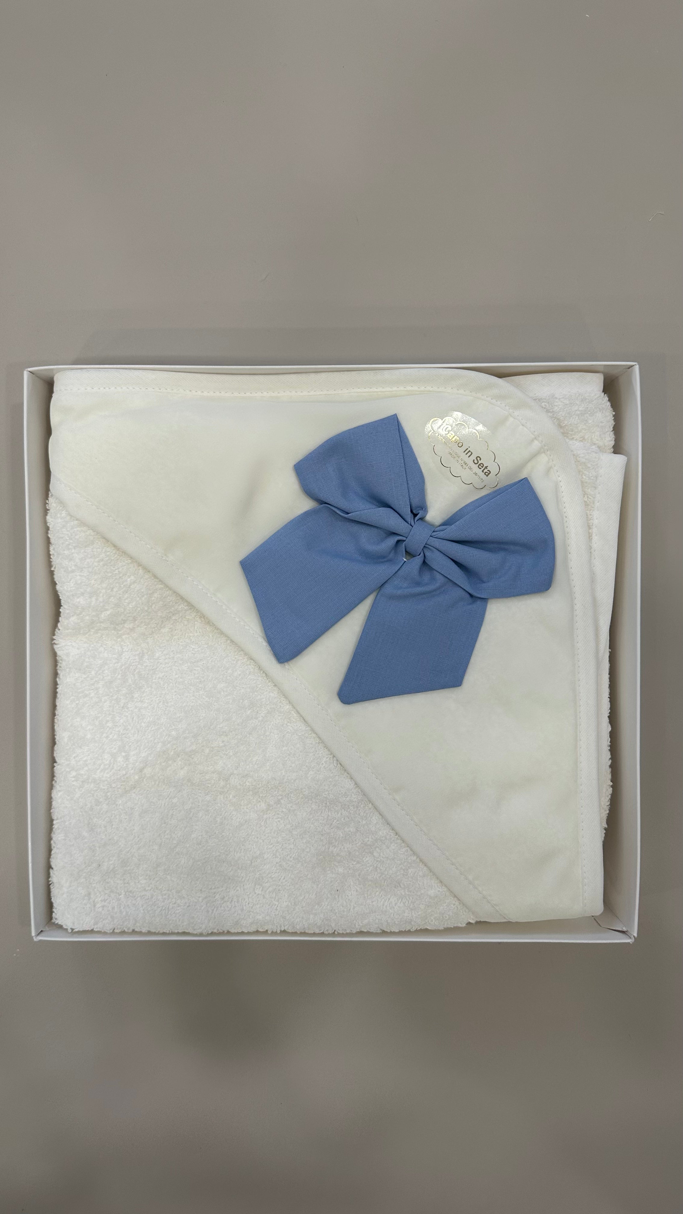 Accappatoio TRIANGOLO FIOCCO - AZZURRO