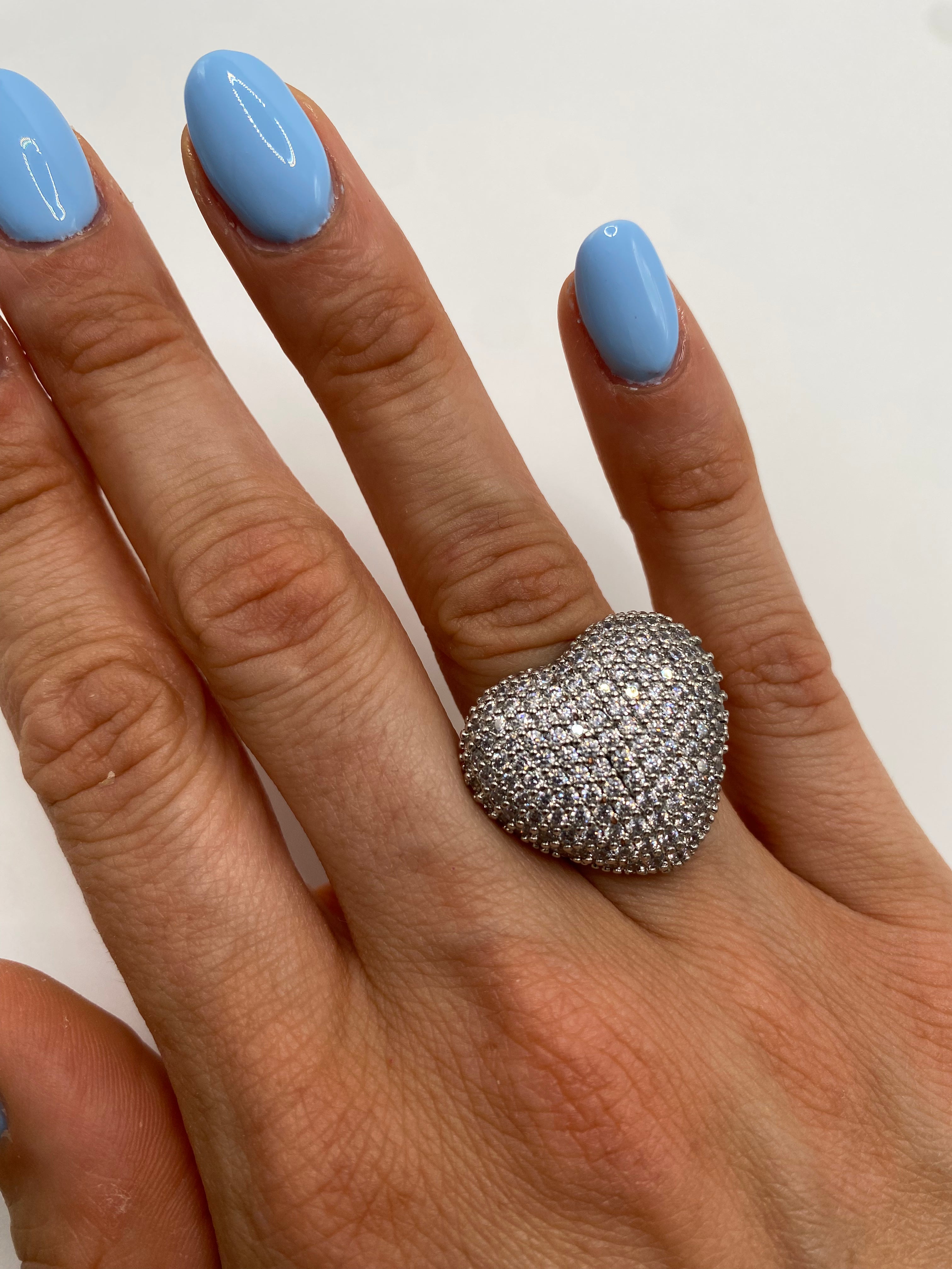 Anello CUORE BRILLA - ARGENTO