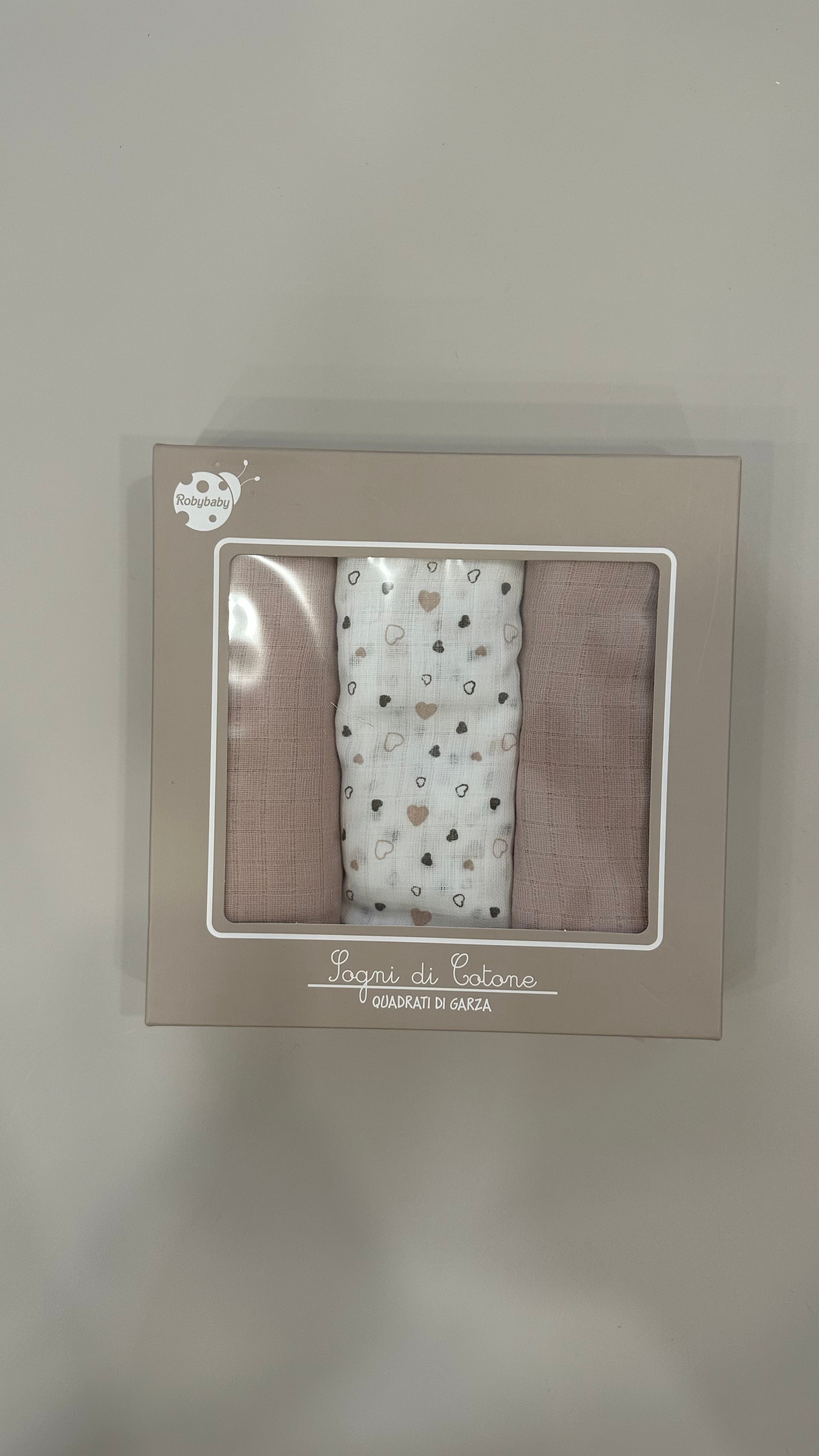 Set MUSSOLE 3PZ - ROSA CIPRIA