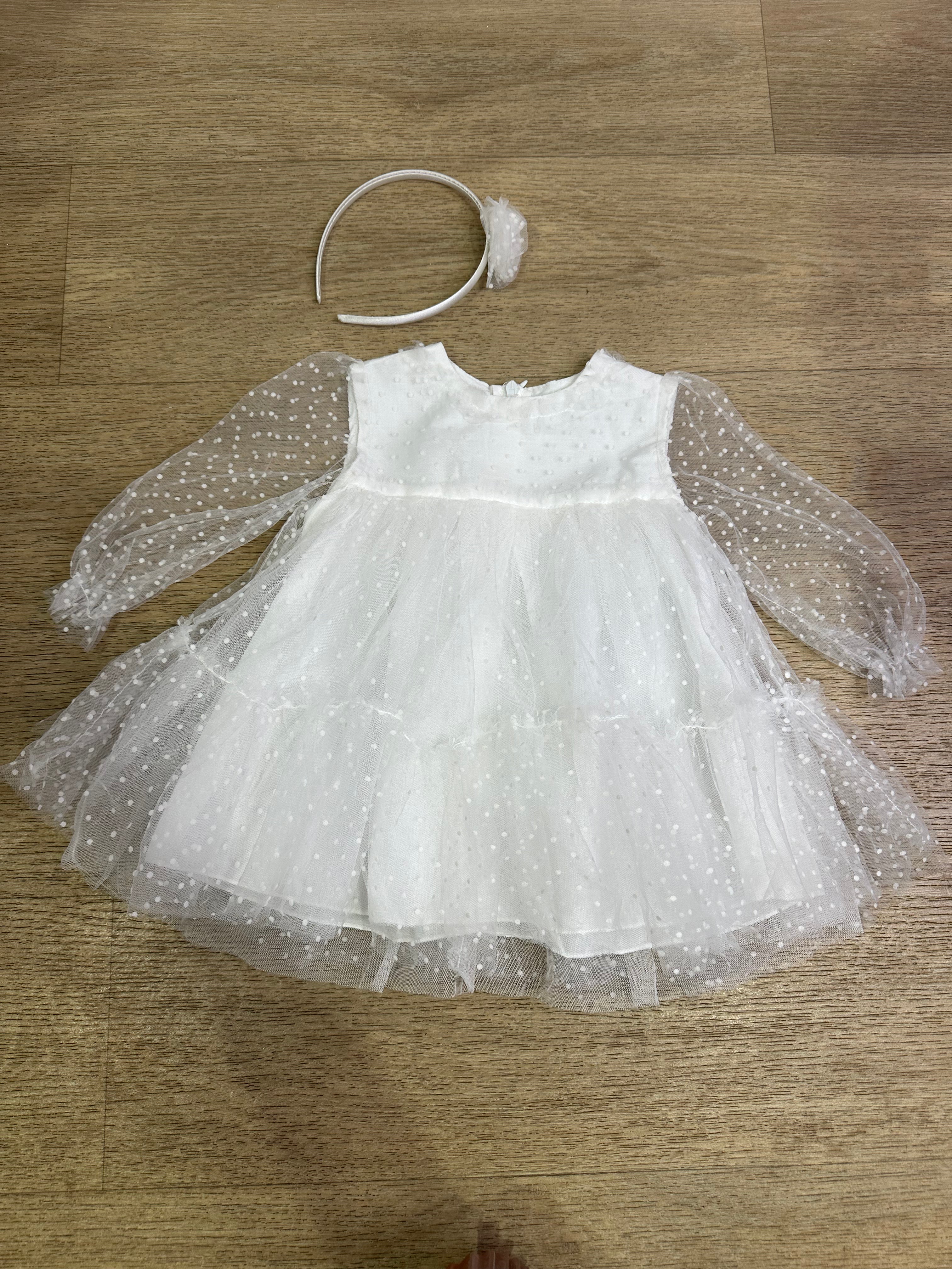 Vestitino VELO POIS 12-36M - BIANCO