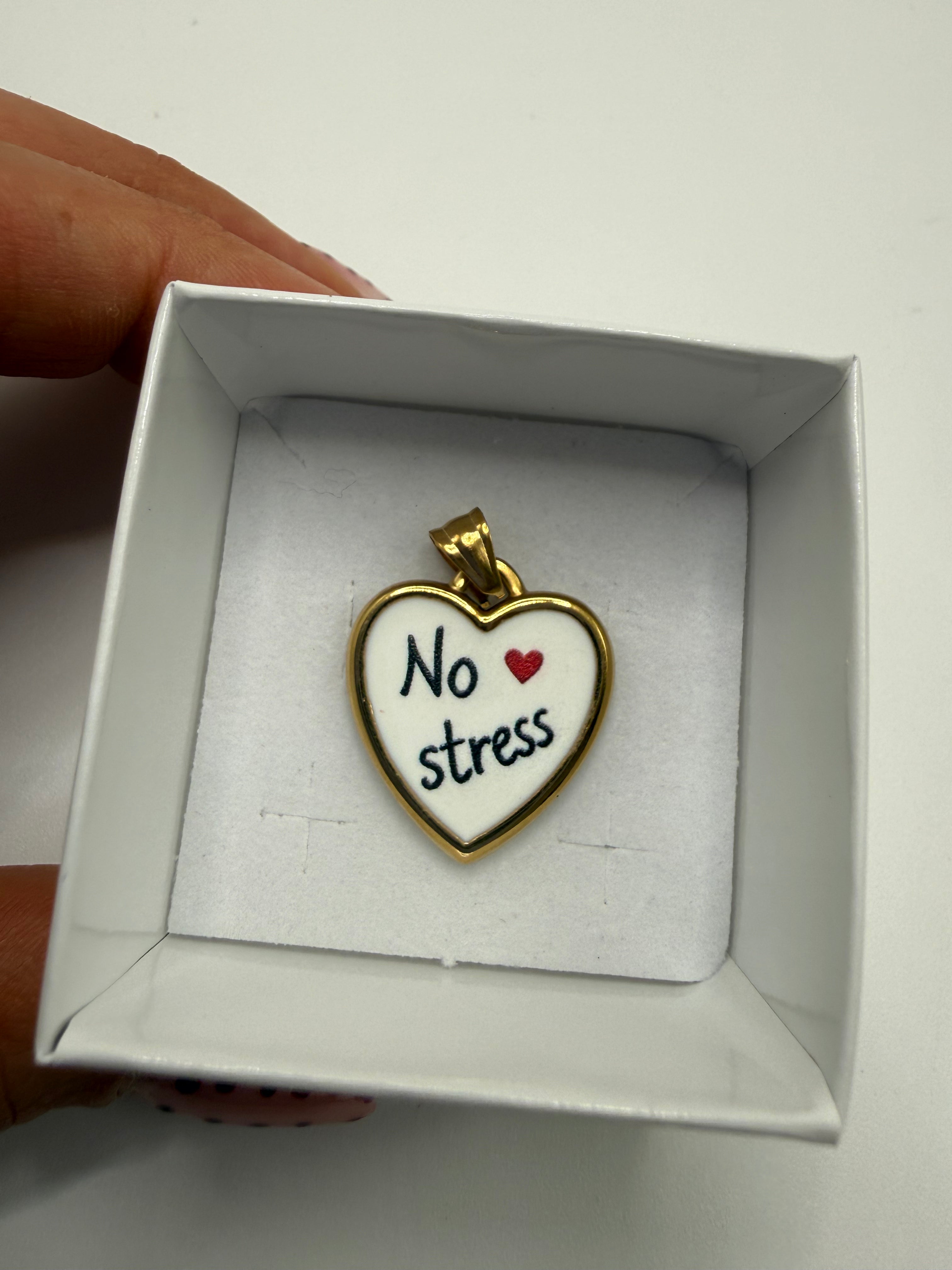 Ciondolo NO STRESS - BIANCO