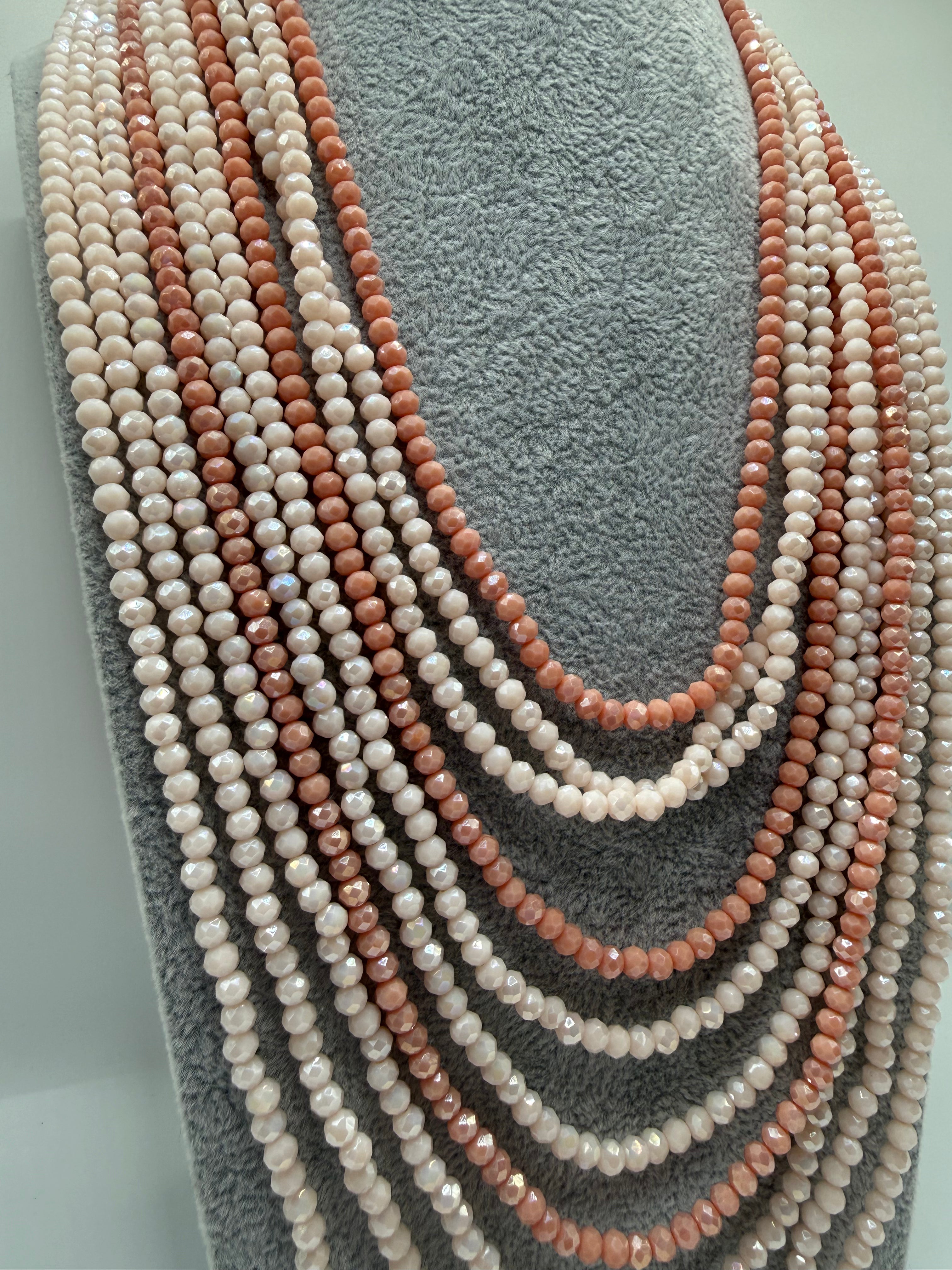 Collana VOLUME PERLINE - ROSA