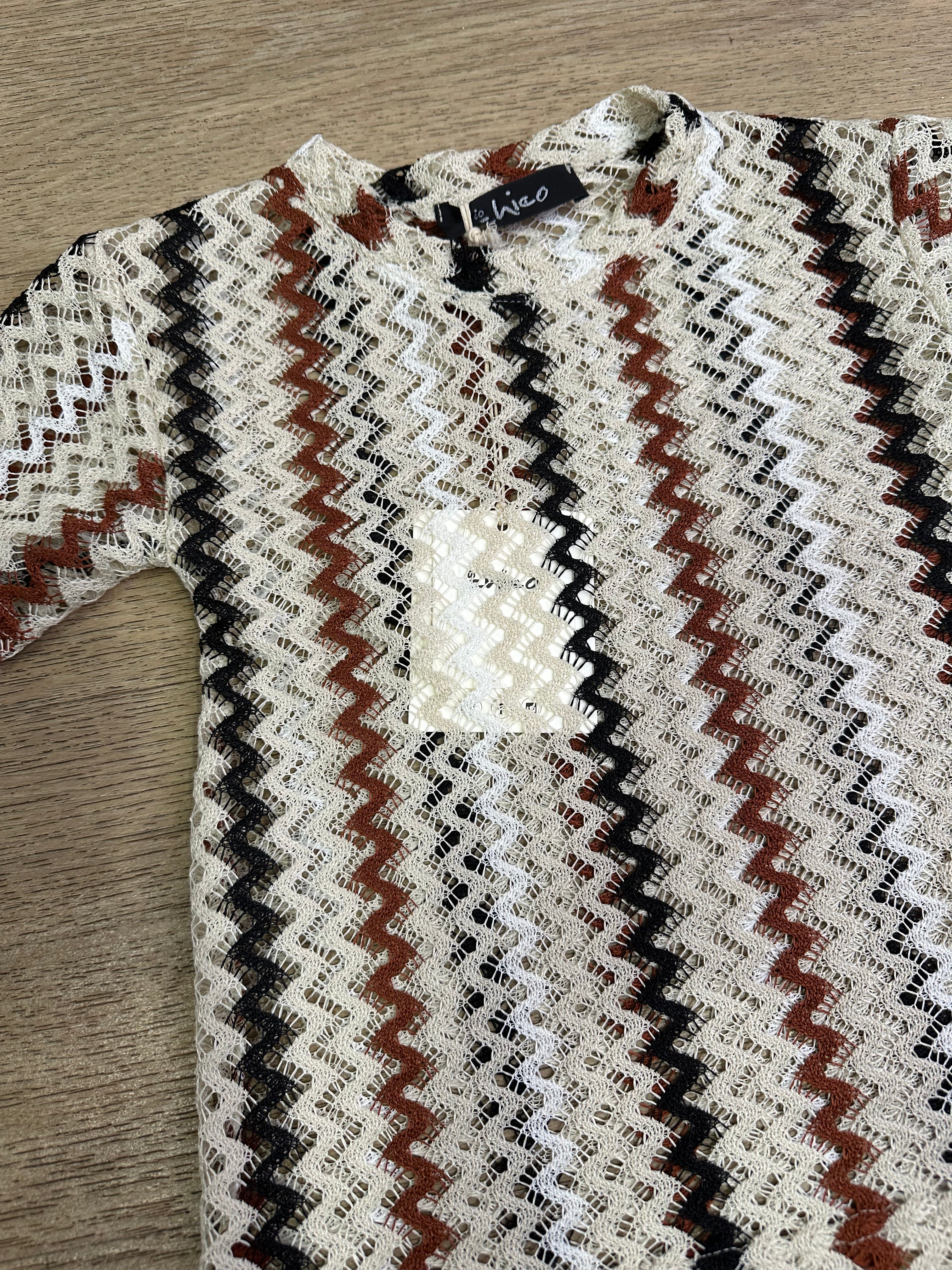 T-shirt ZIG ZAG 4-14A - BEIGE