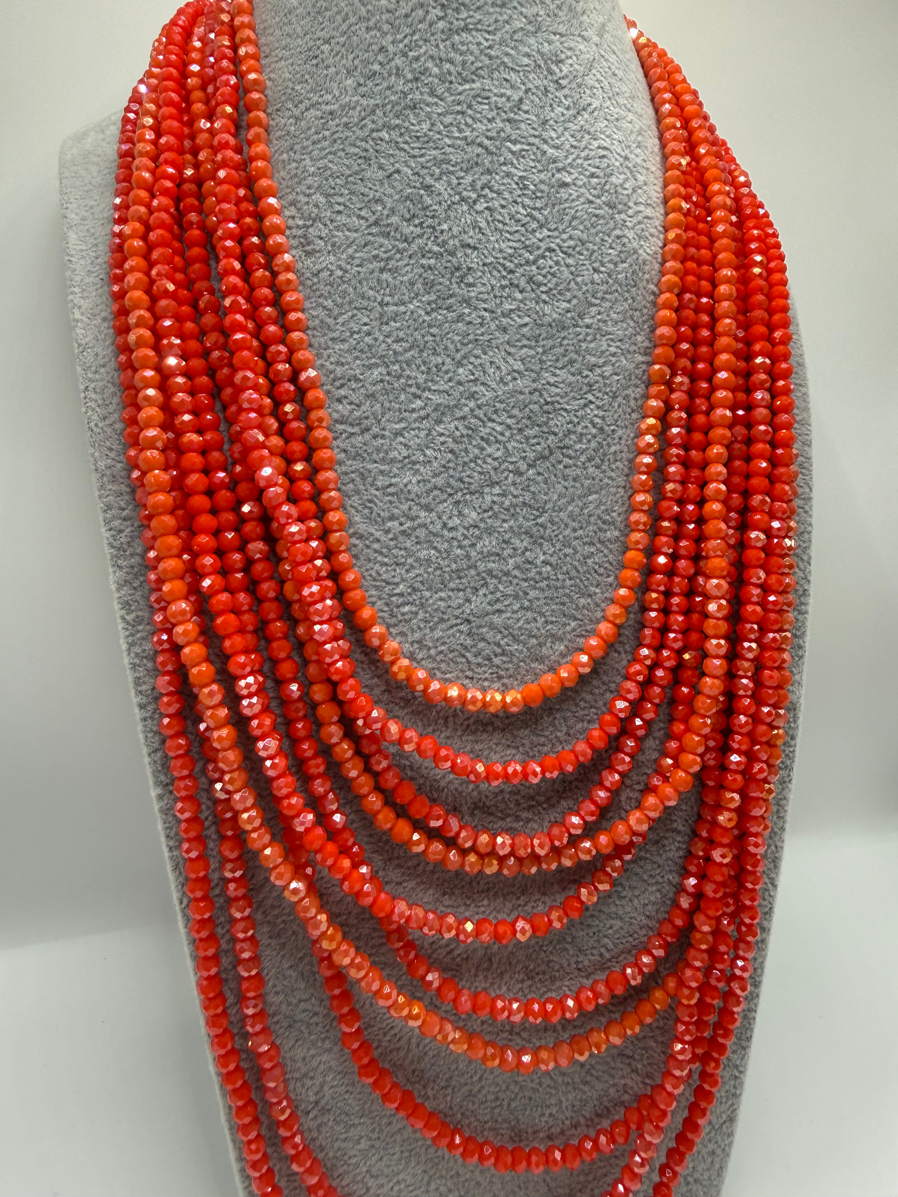 Collana VOLUME PERLINE - ARANCIO