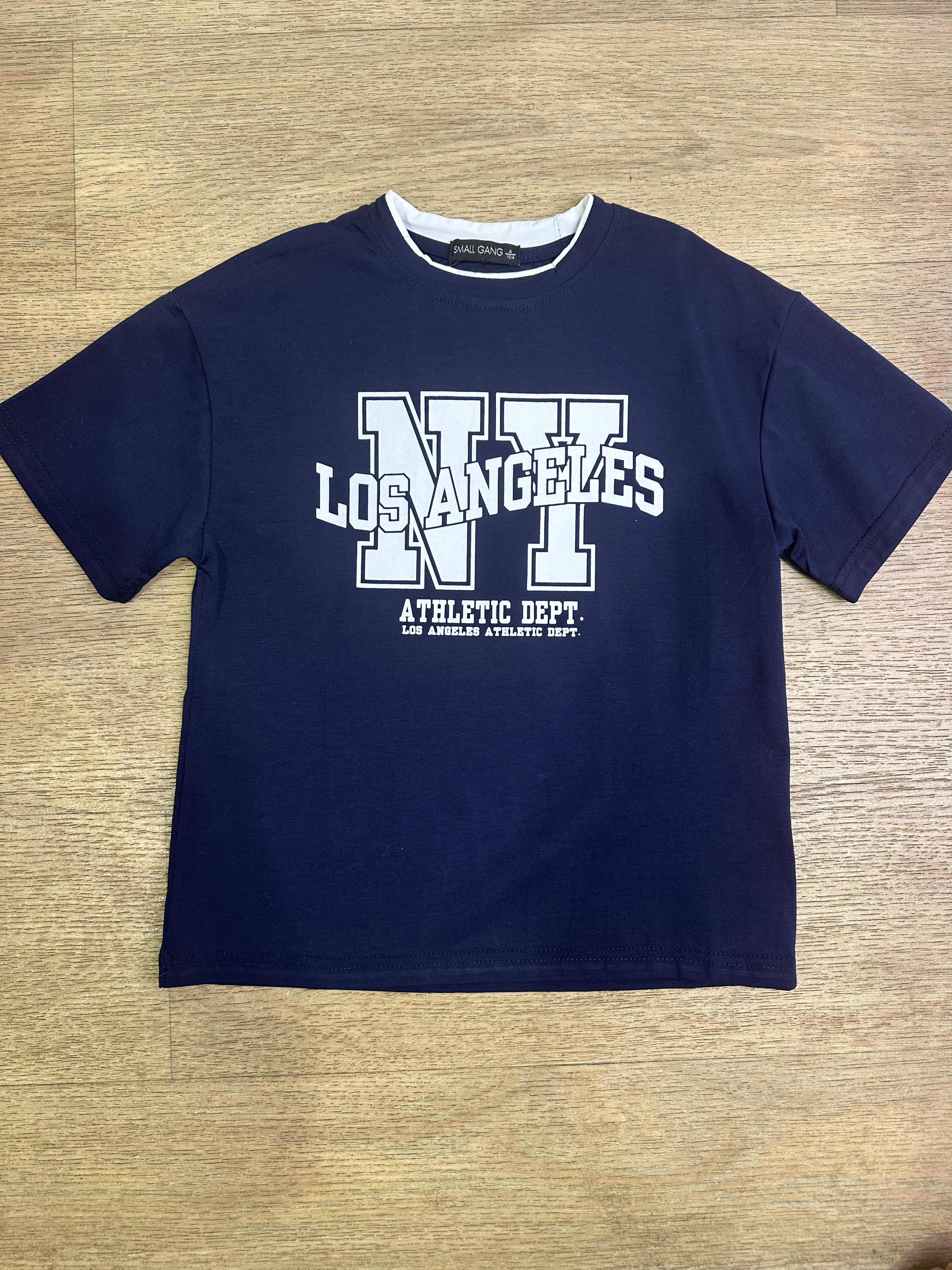 T-shirt LOS ANGELES NY 4-12A - BLU