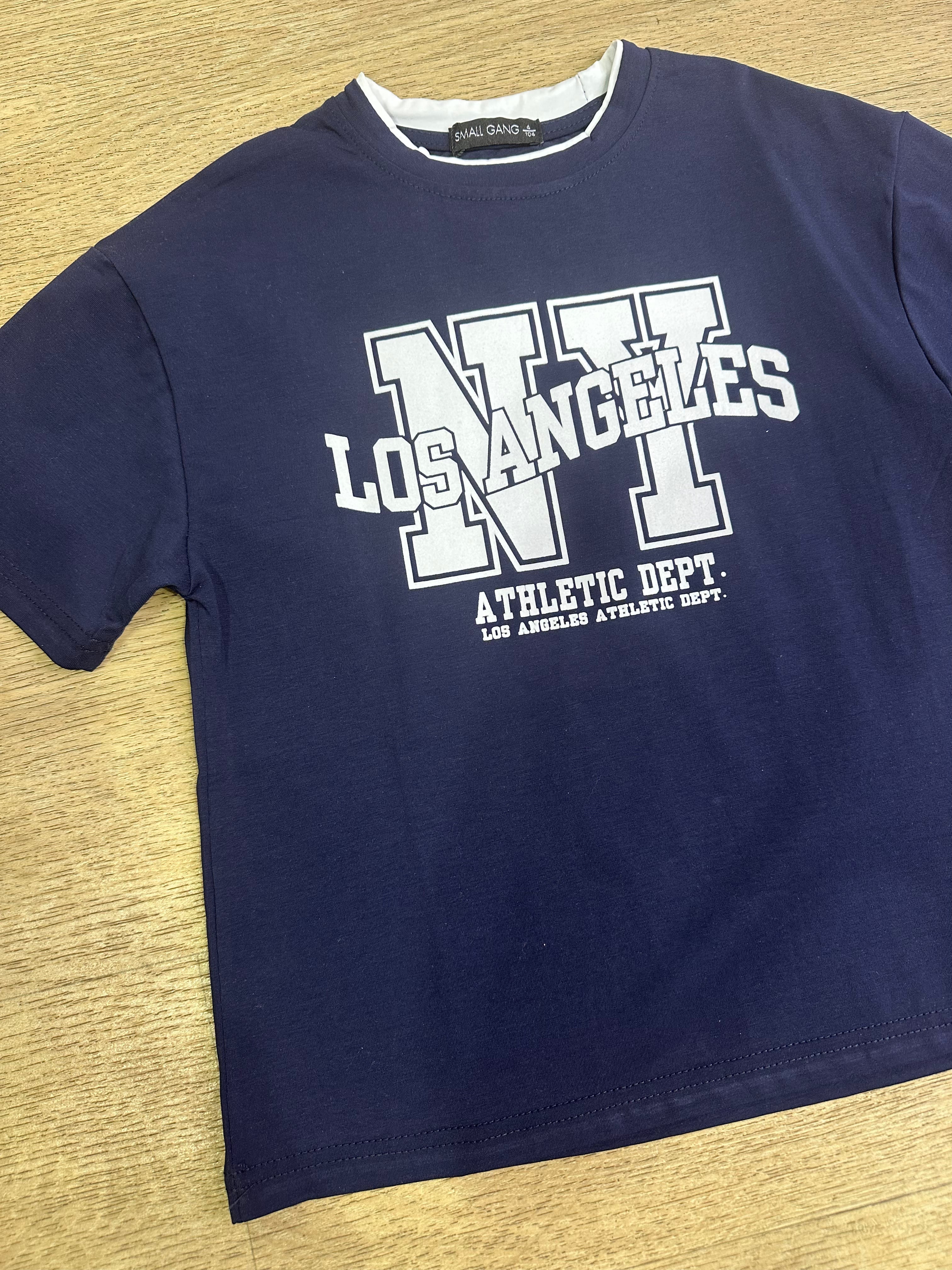 T-shirt LOS ANGELES NY 4-12A - BLU