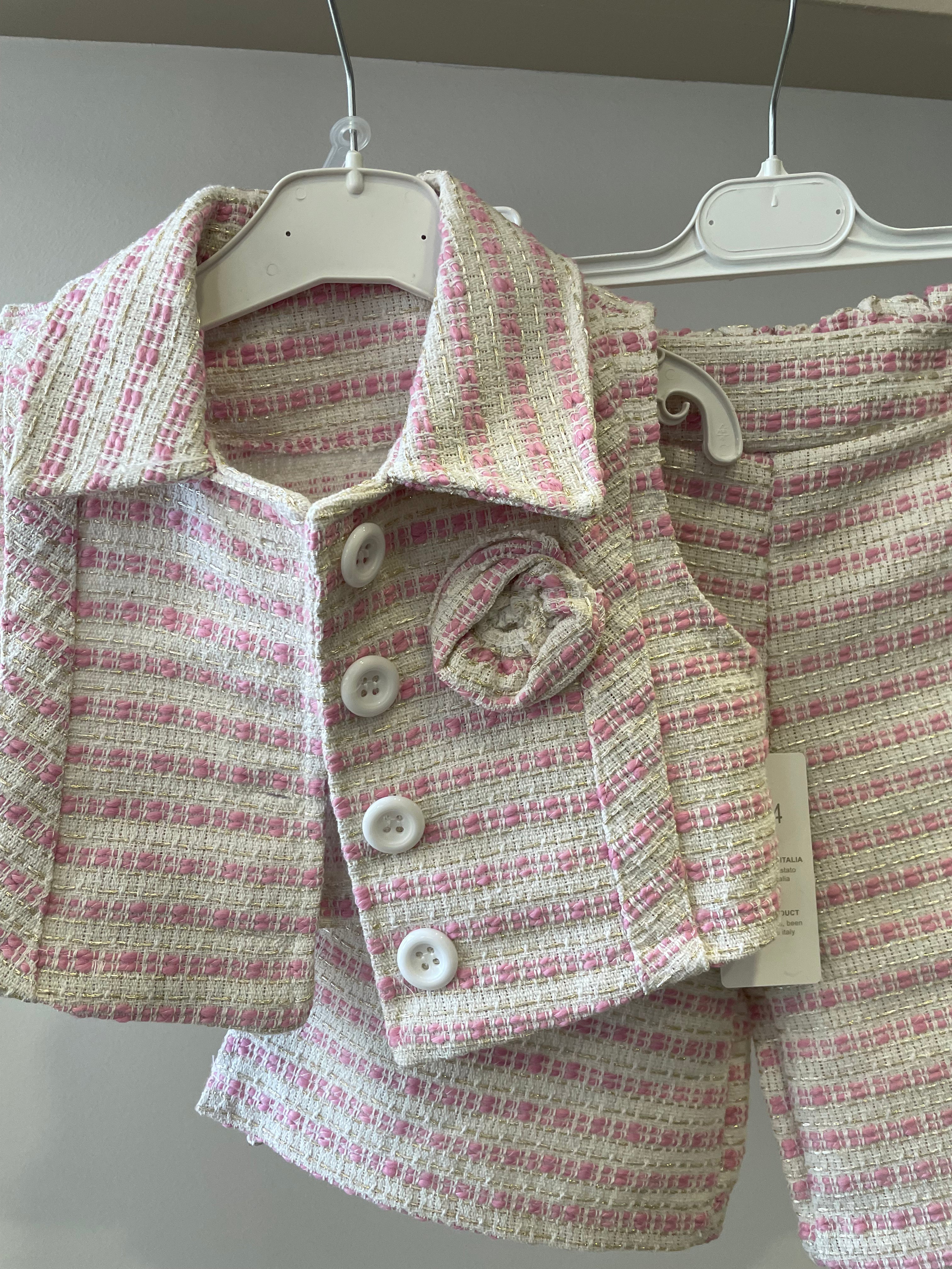 Coordinato CON GILET 4-14A - ROSA