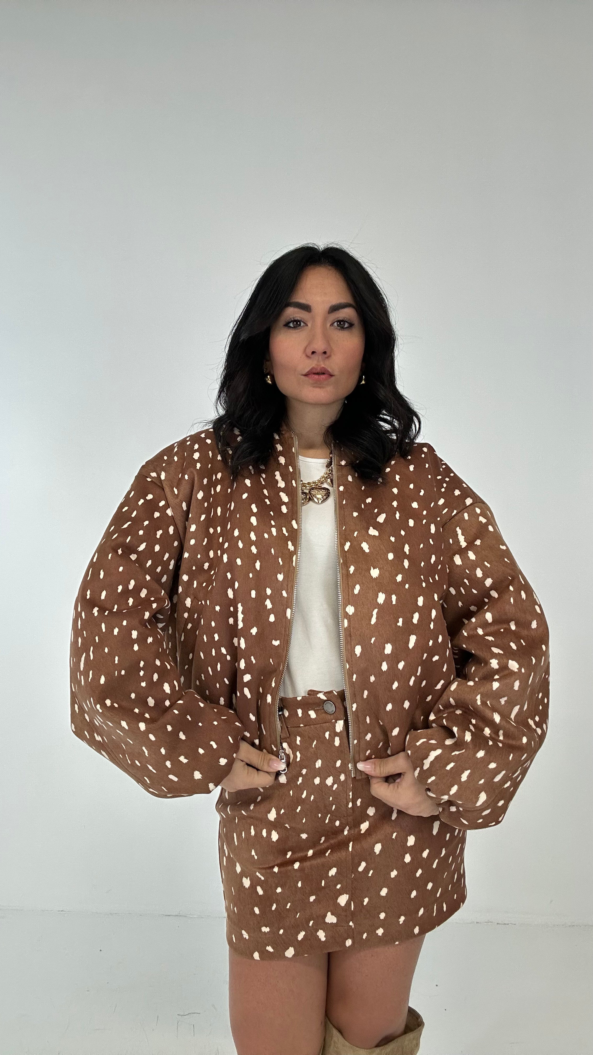 Bomber LUMINA BAMBI - CAMMELLO