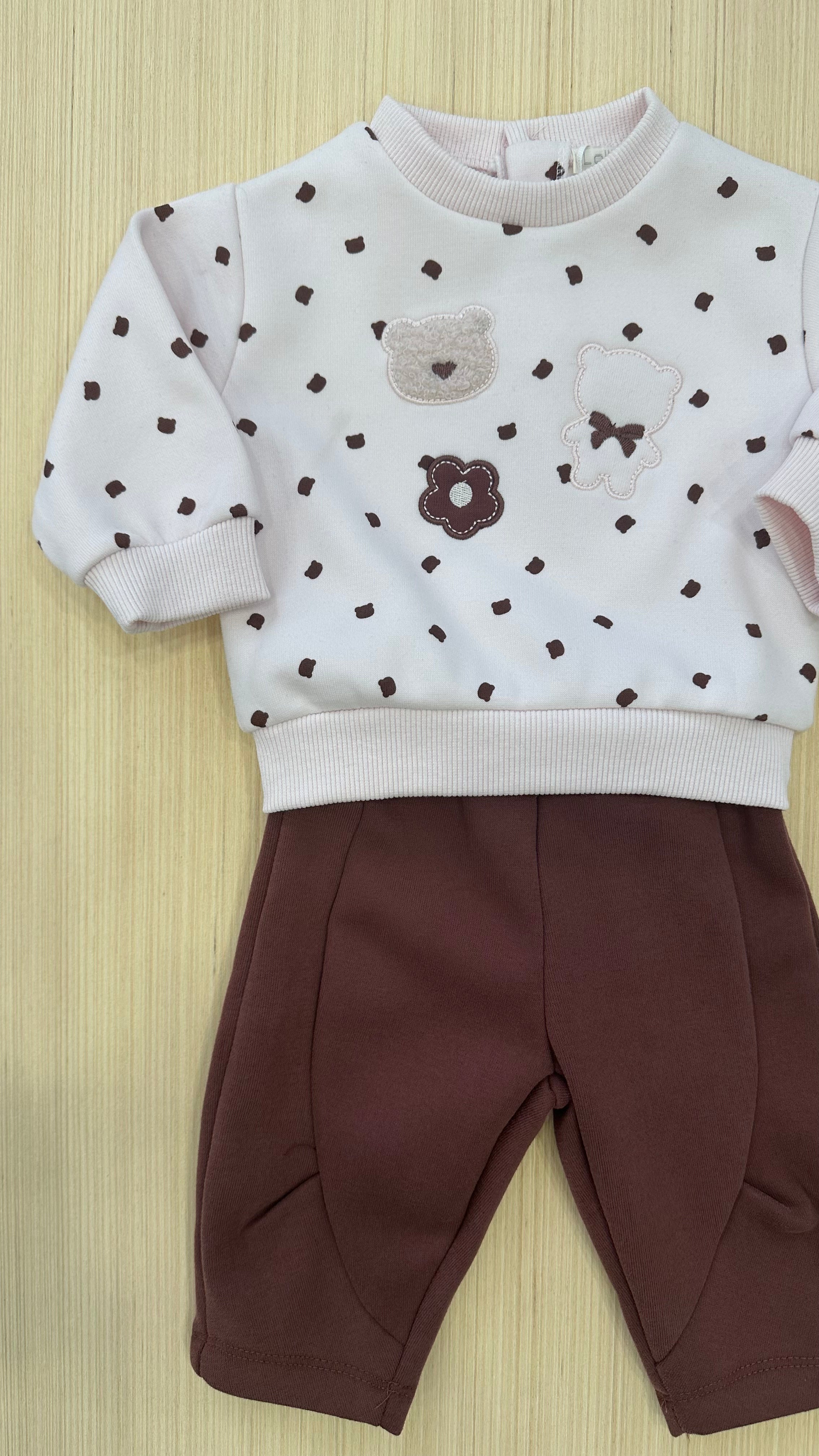 Tuta 100 ORSETTI 3-18M - ROSA