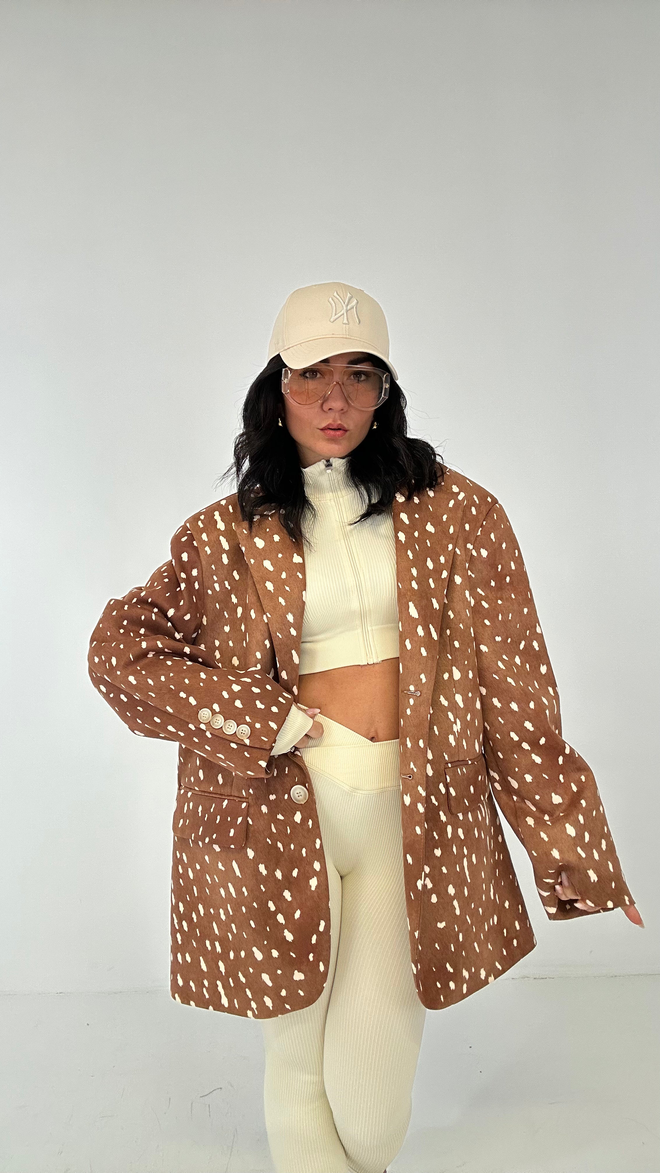 Giacca LUMINA BAMBI OVER - CAMMELLO