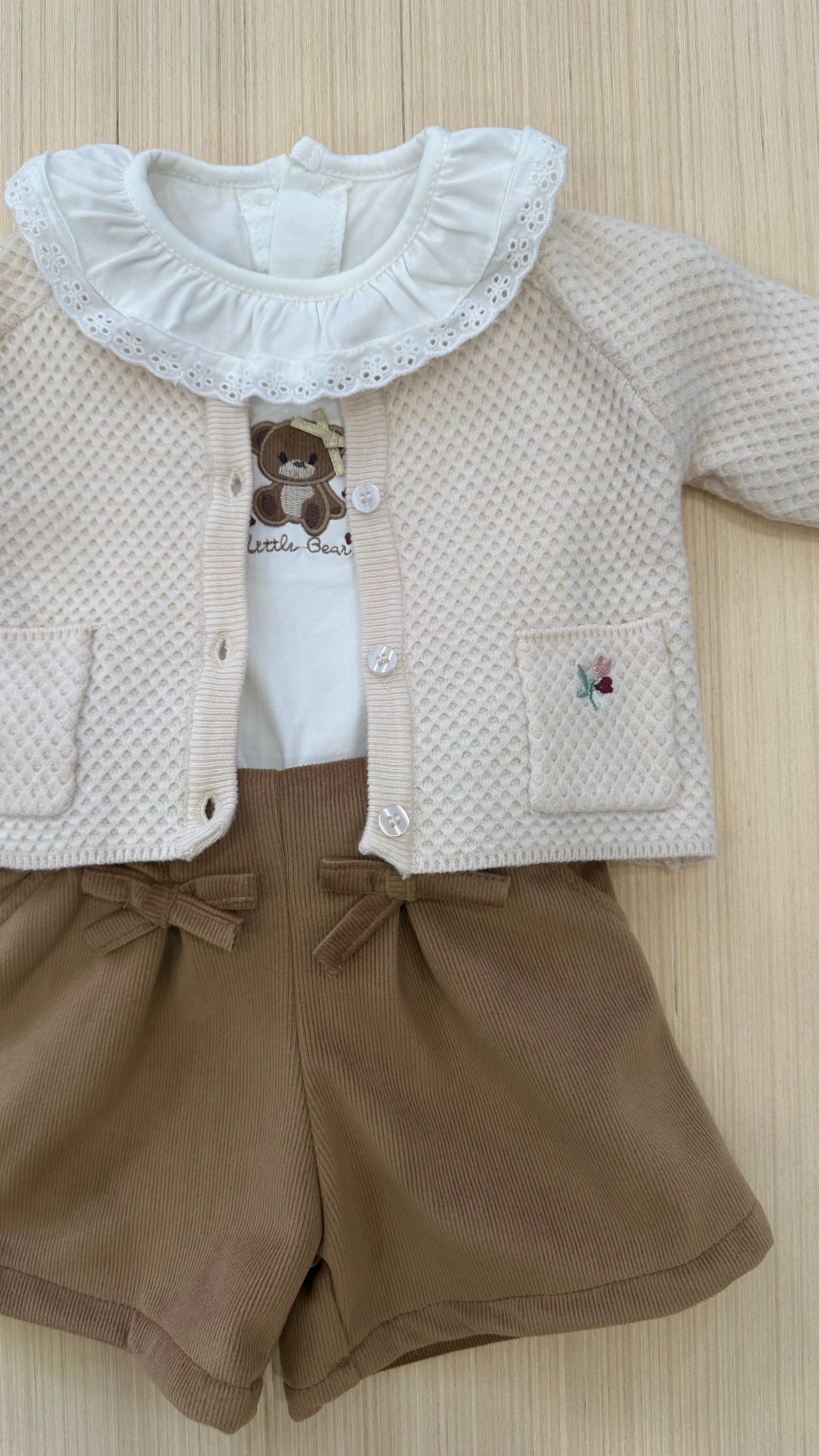Completo 3PZ LETTLI BEAR 3-18M - BEIGE