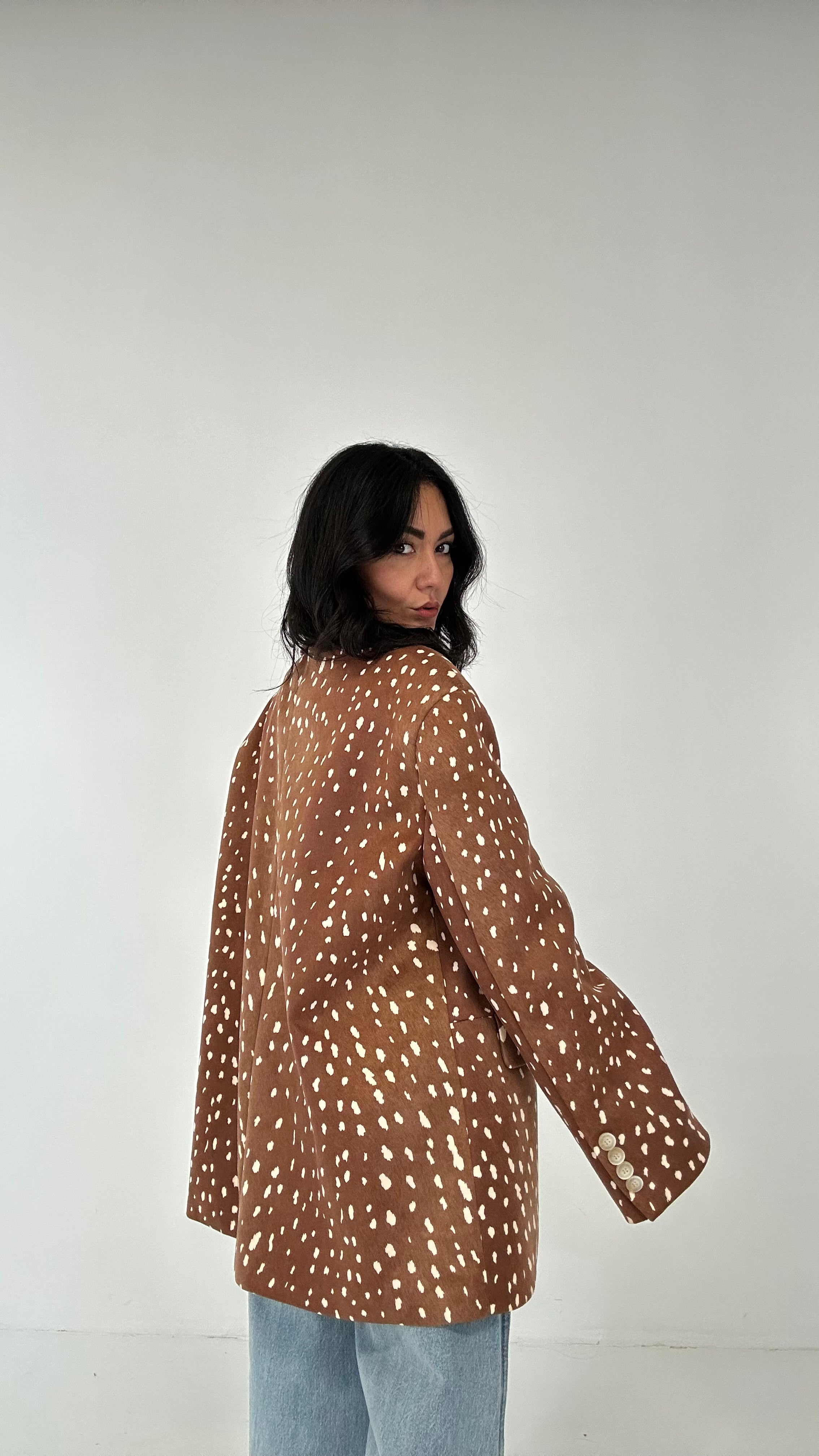 Giacca LUMINA BAMBI OVER - CAMMELLO