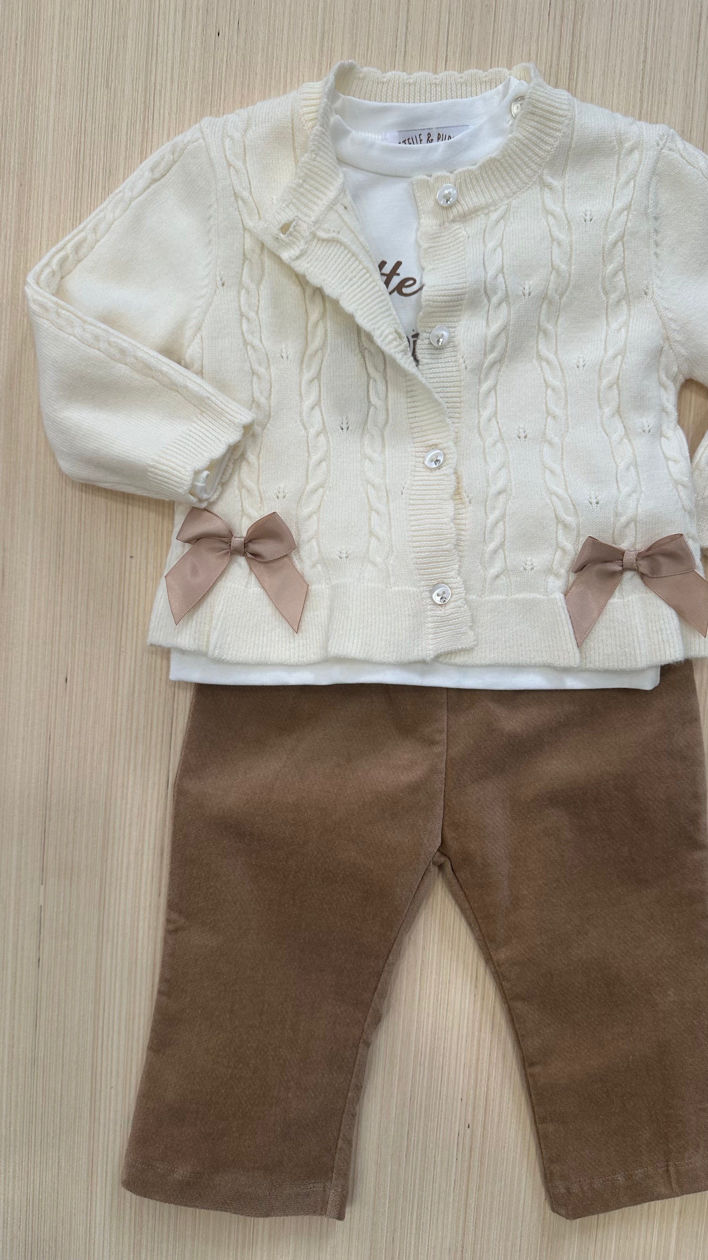 Completo BUTTERFLY 3PZ 6-24M - PANNA
