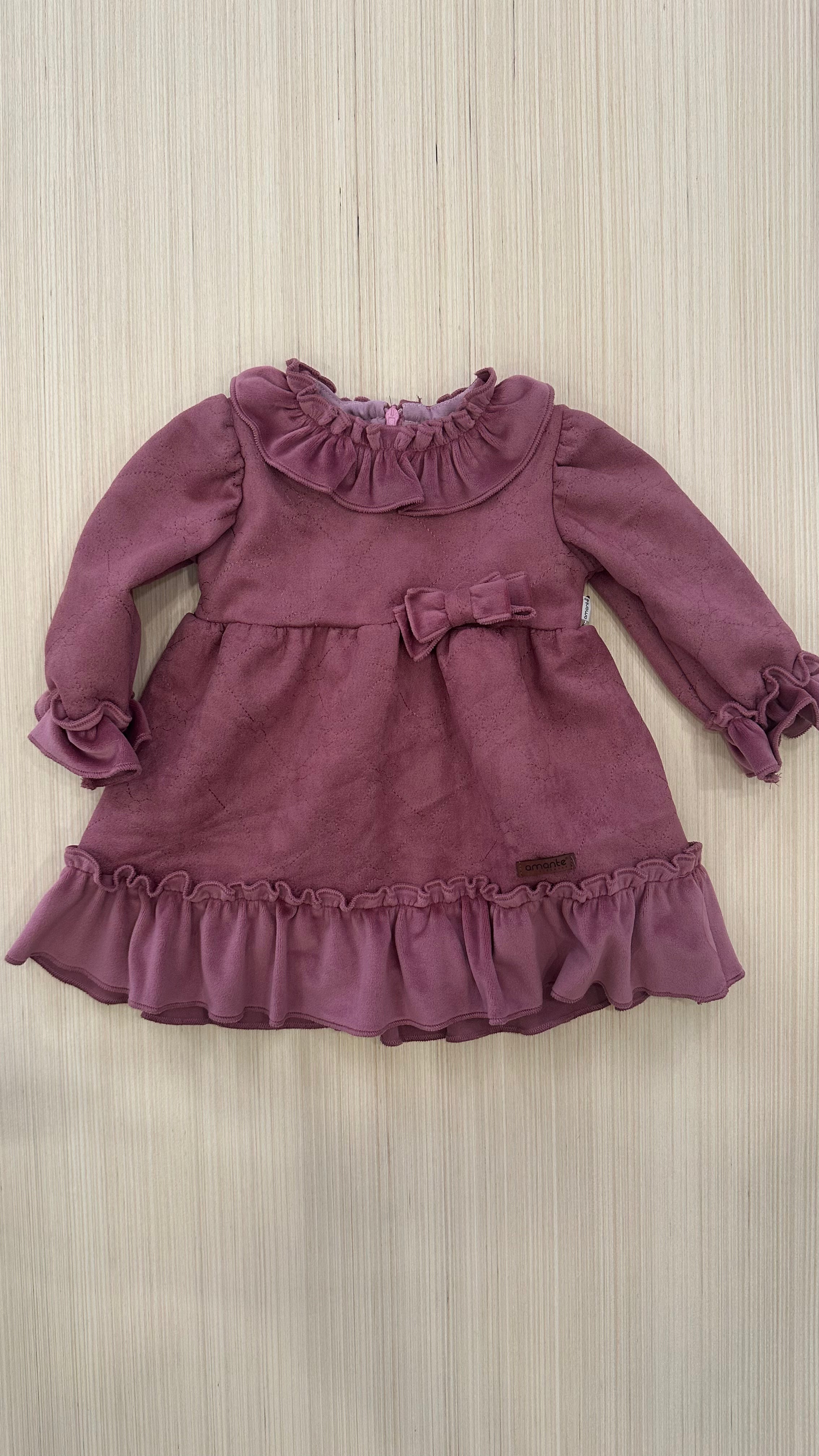 Vestitino AMANTE KIDS 6-24M - ROSA ANTICO