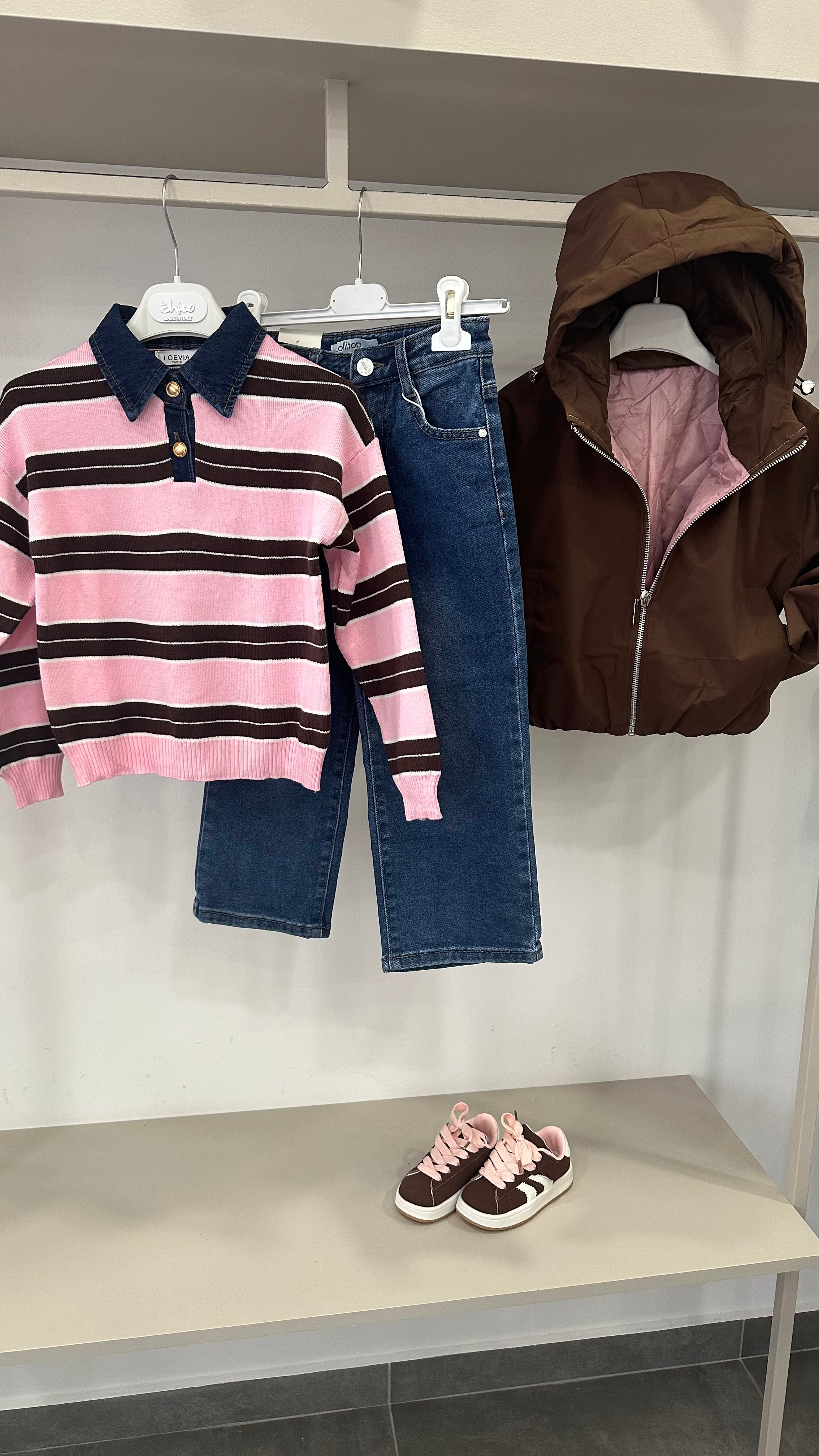 Pull COLLO IN JEANS 4-14A - ROSA