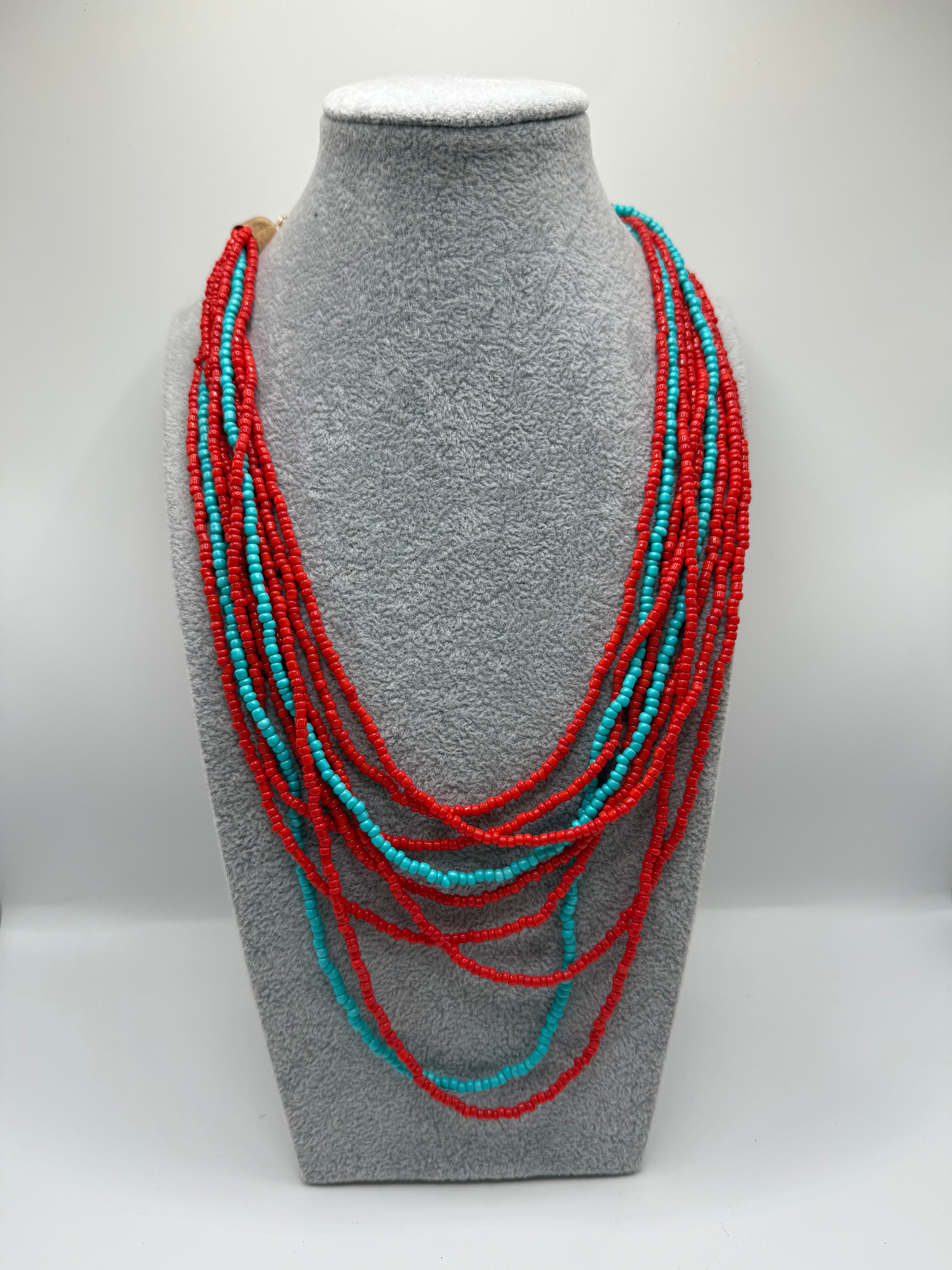 Collana CORAL MIX - BORDEAUX