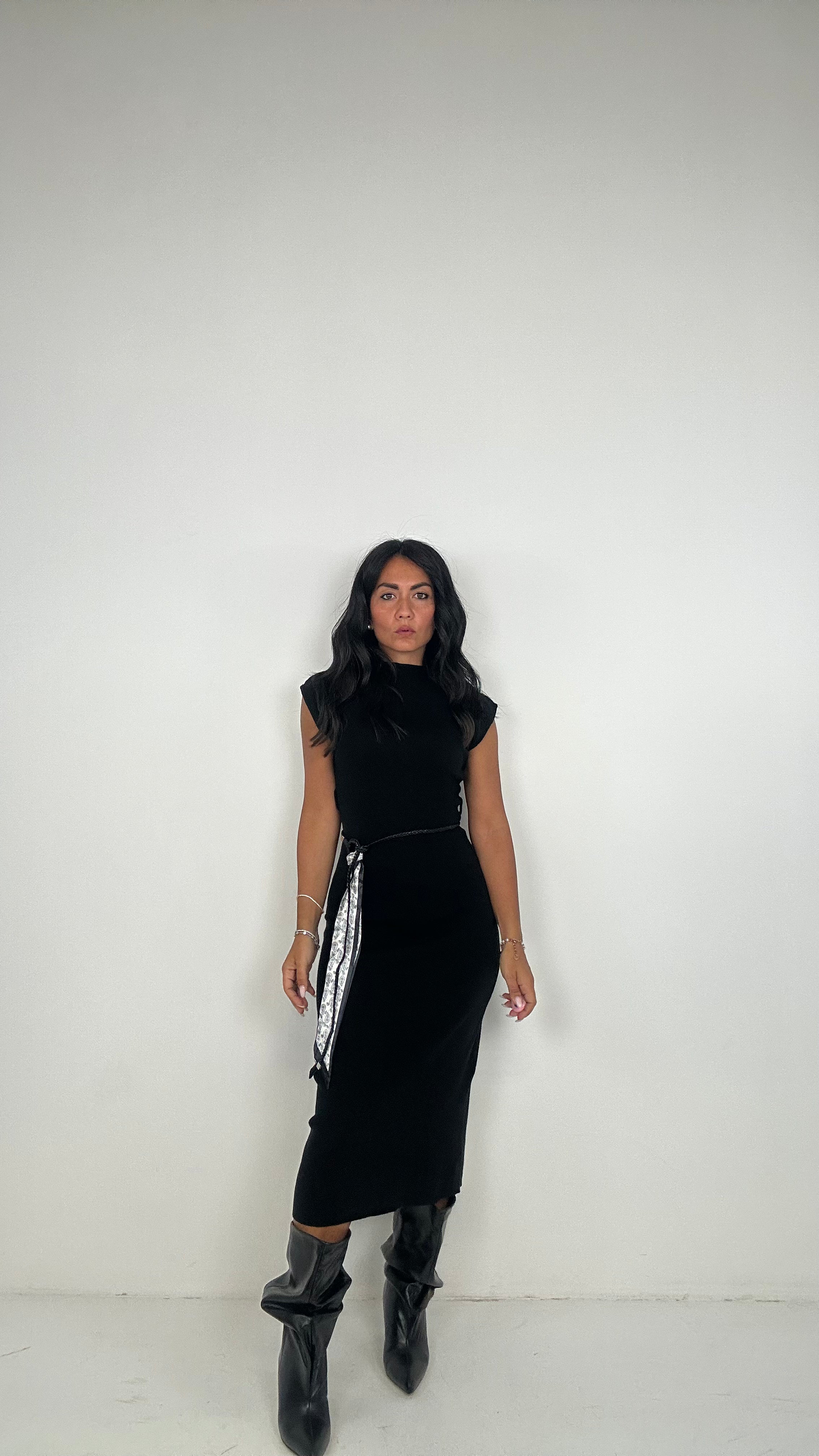 Vestito CORDINO - NERO