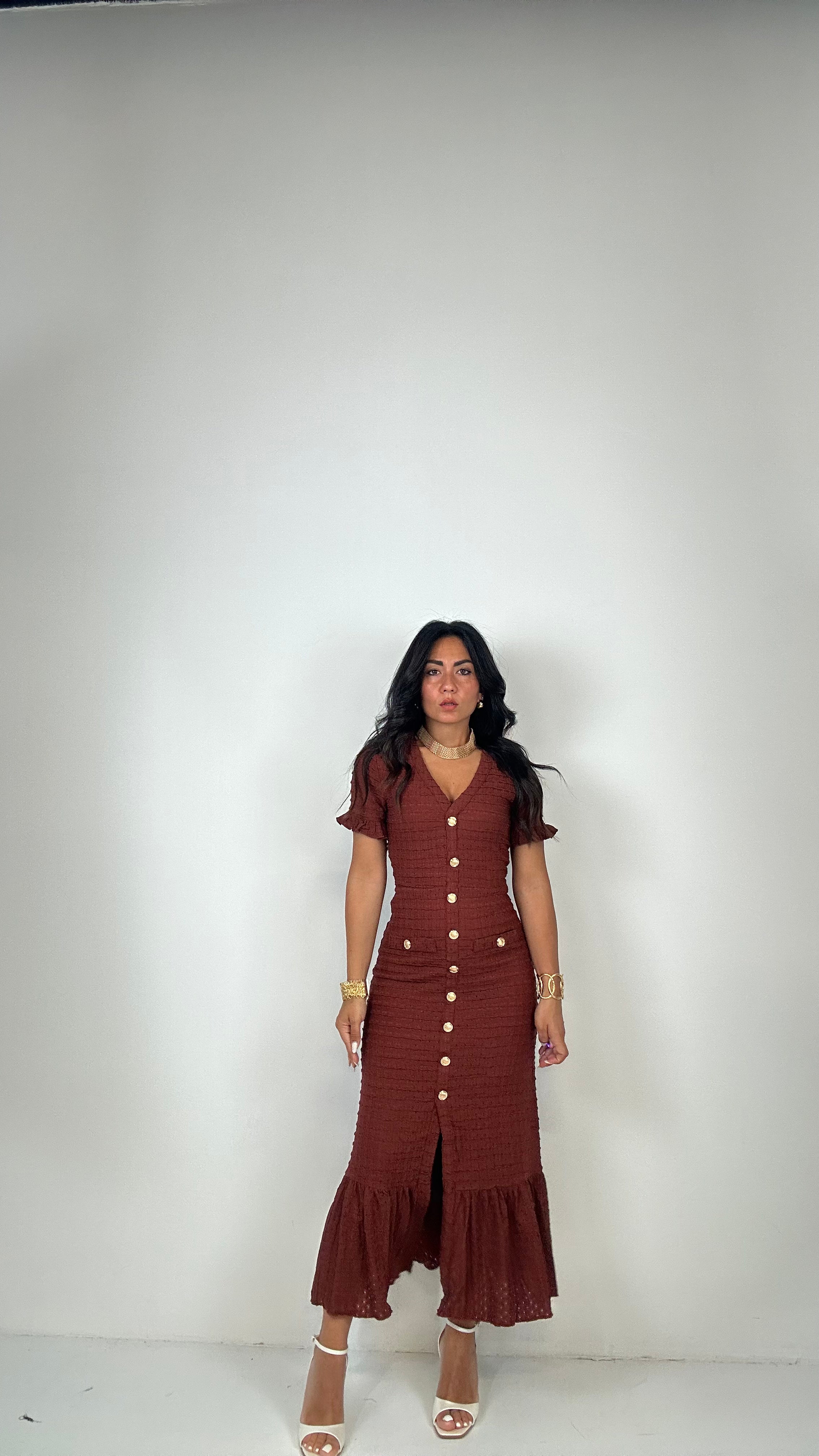 Vestito BOTTONCINI ORO - COCCIO