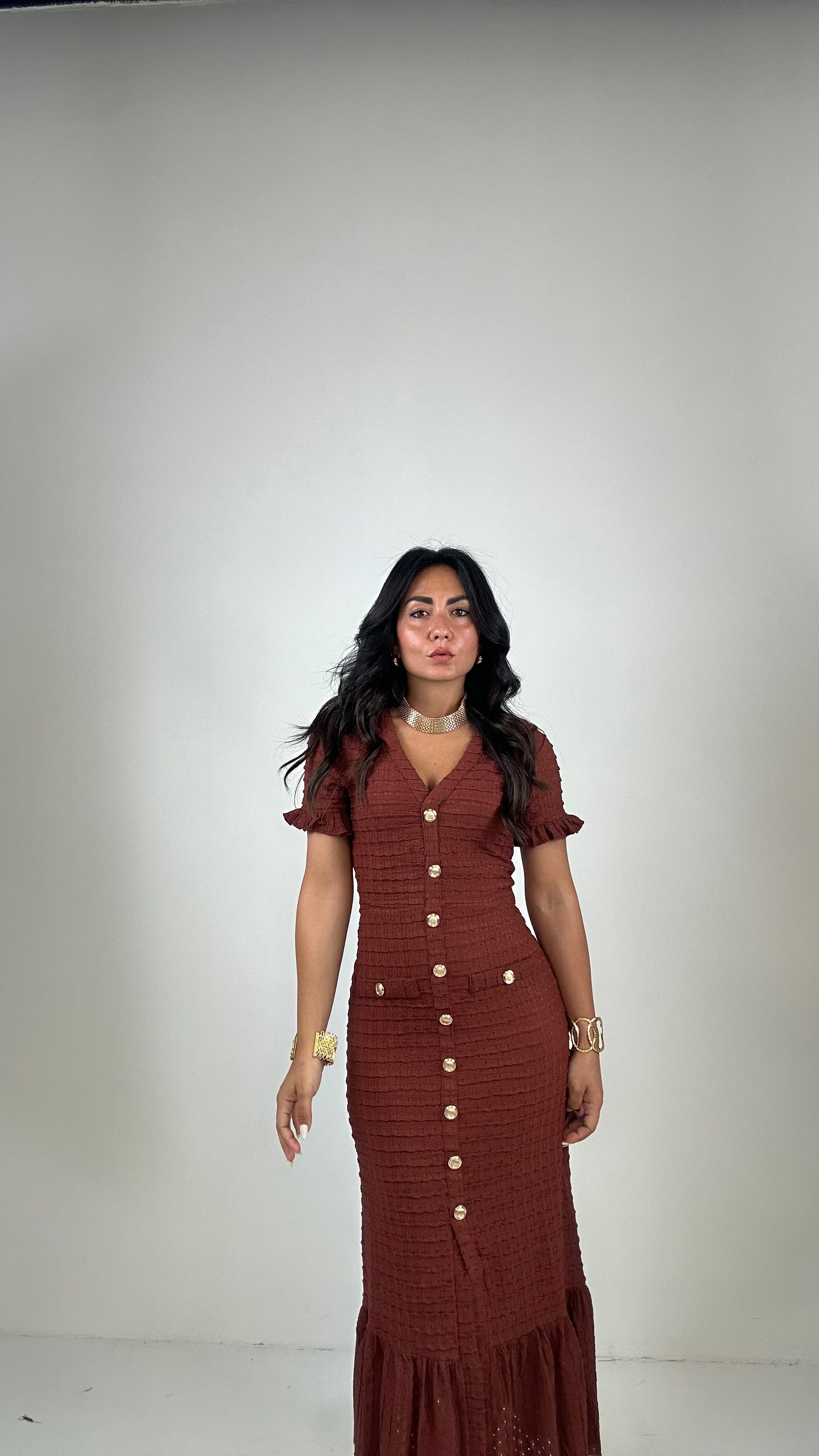 Vestito BOTTONCINI ORO - COCCIO