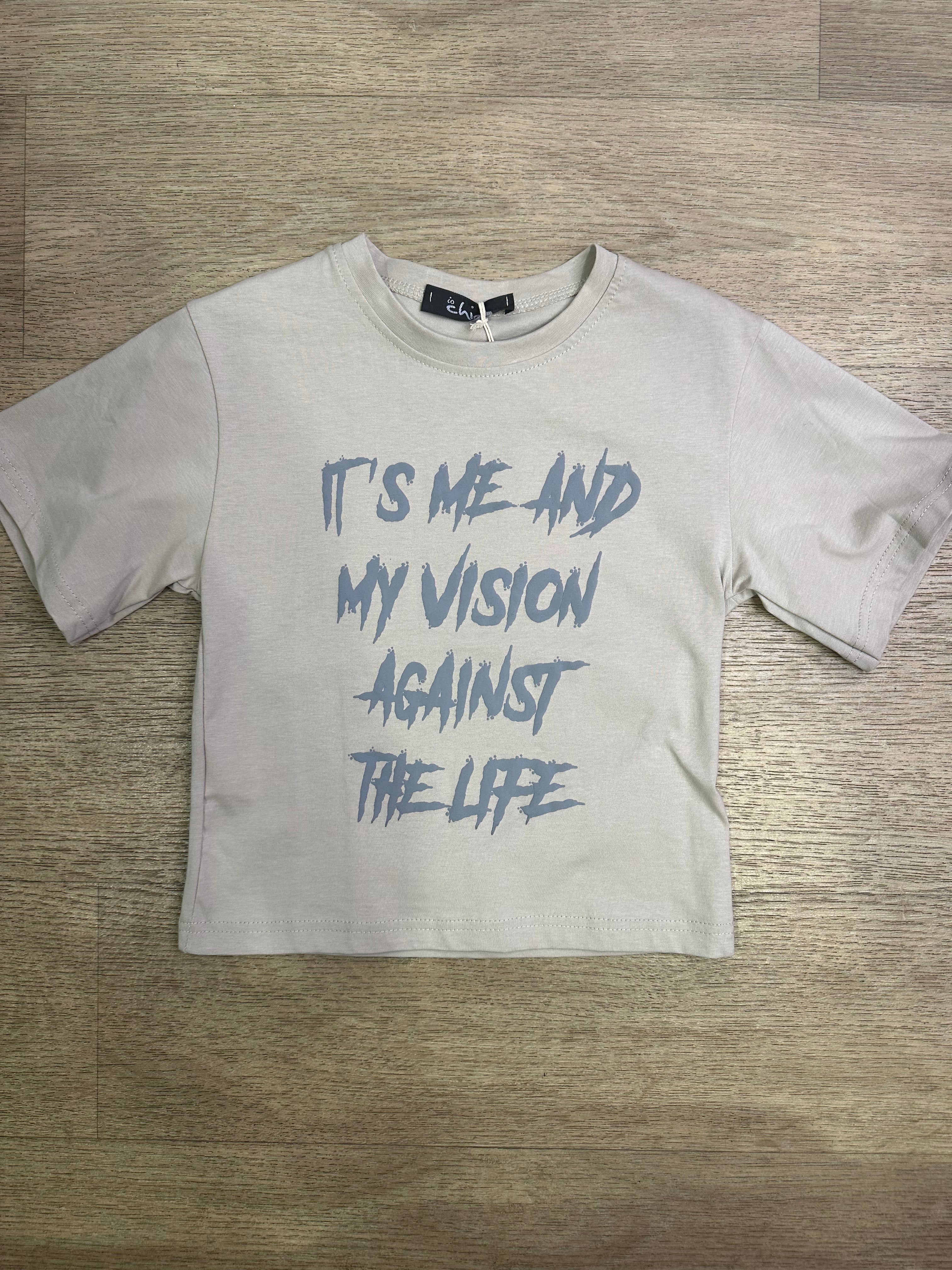 T-shirt THE LIFE 4-14A - BEIGE