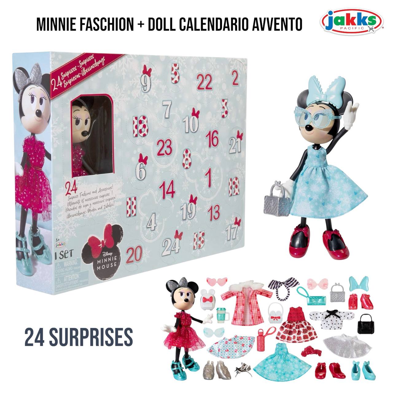 Calendario DELL'AVVENTO MINNIE - ROSSO