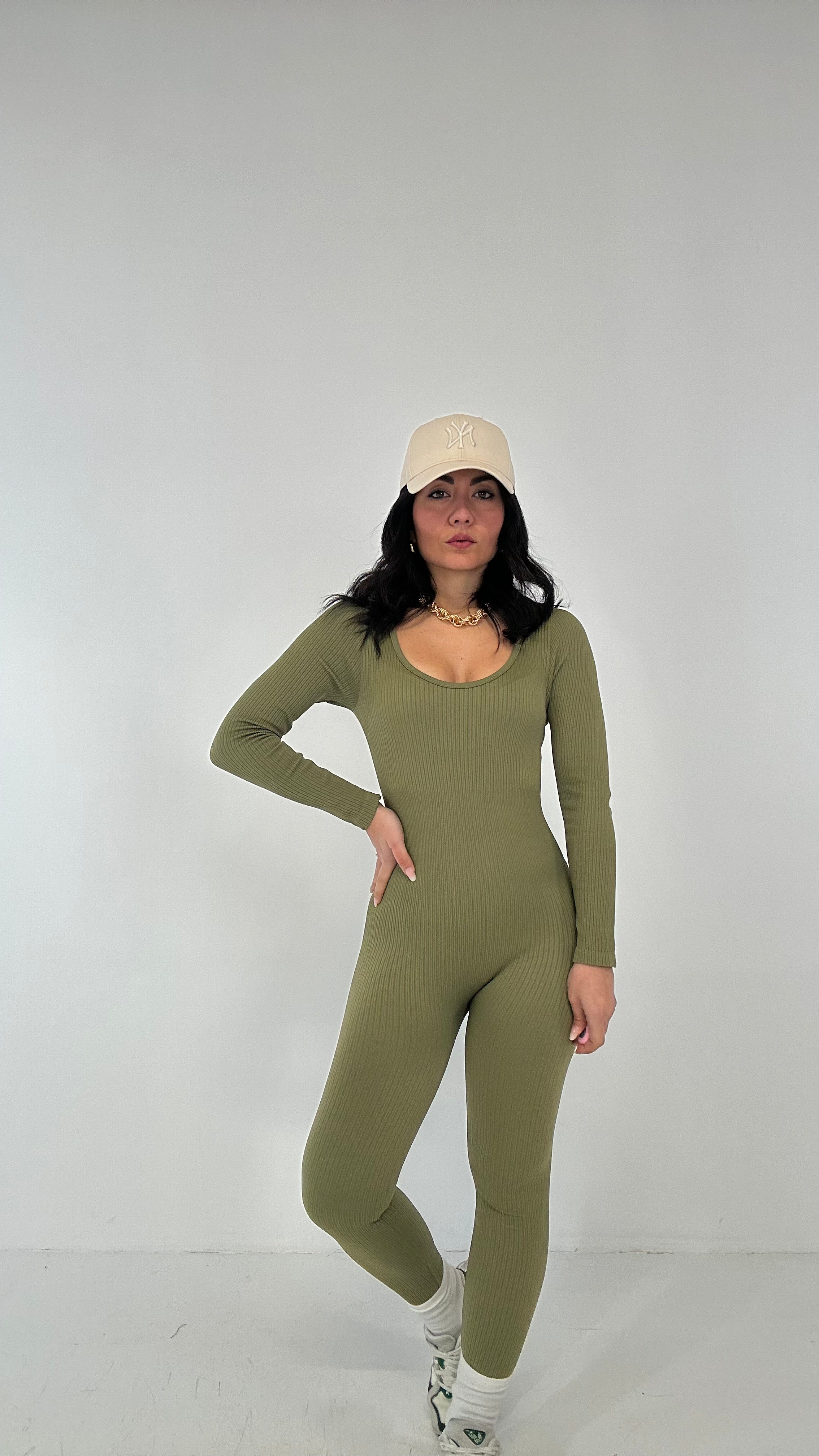 Tutina SCOLLO TONDO - VERDE MILITARE