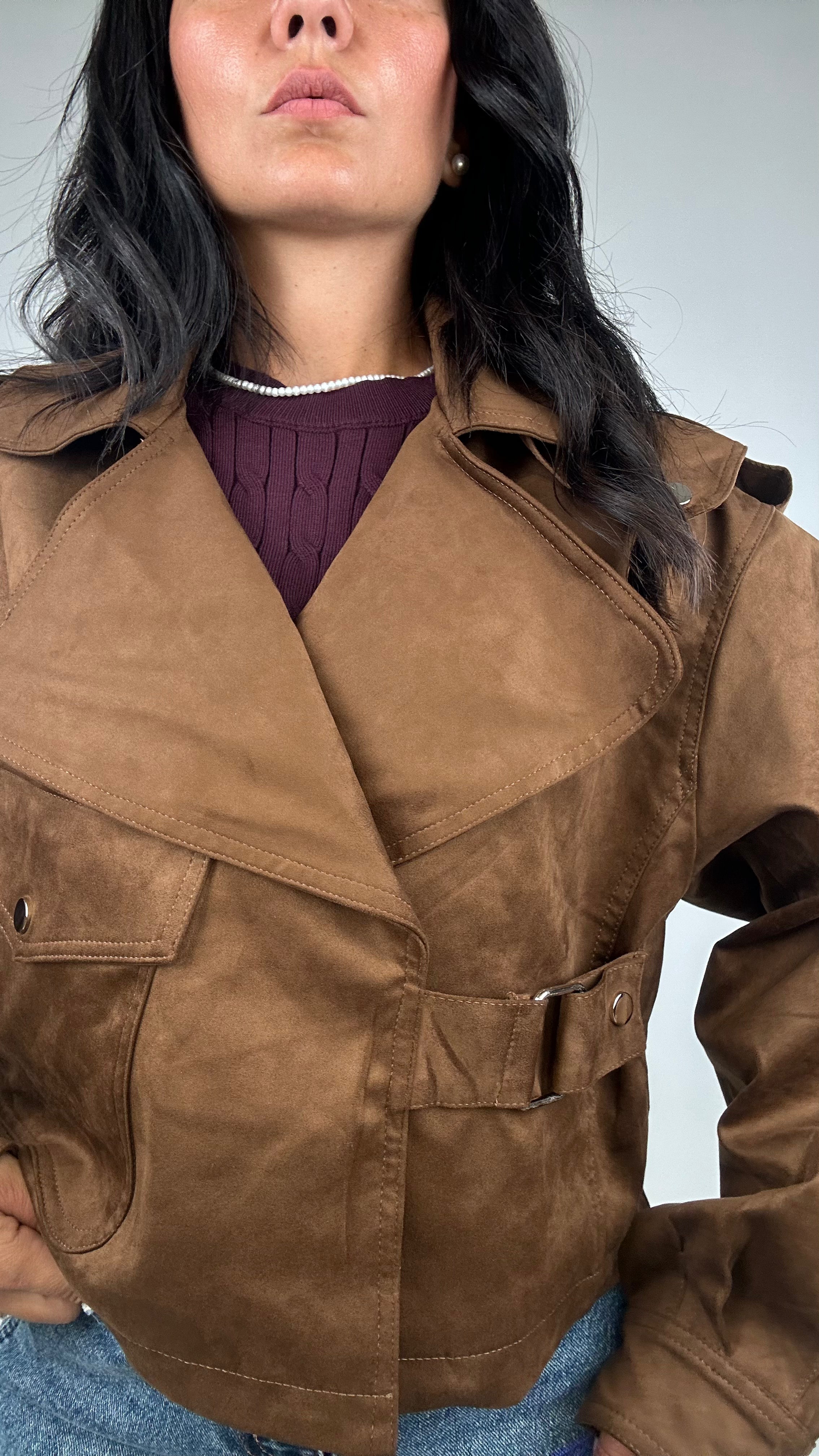 Giubbino TRENCH GANCIO - CAMMELLO