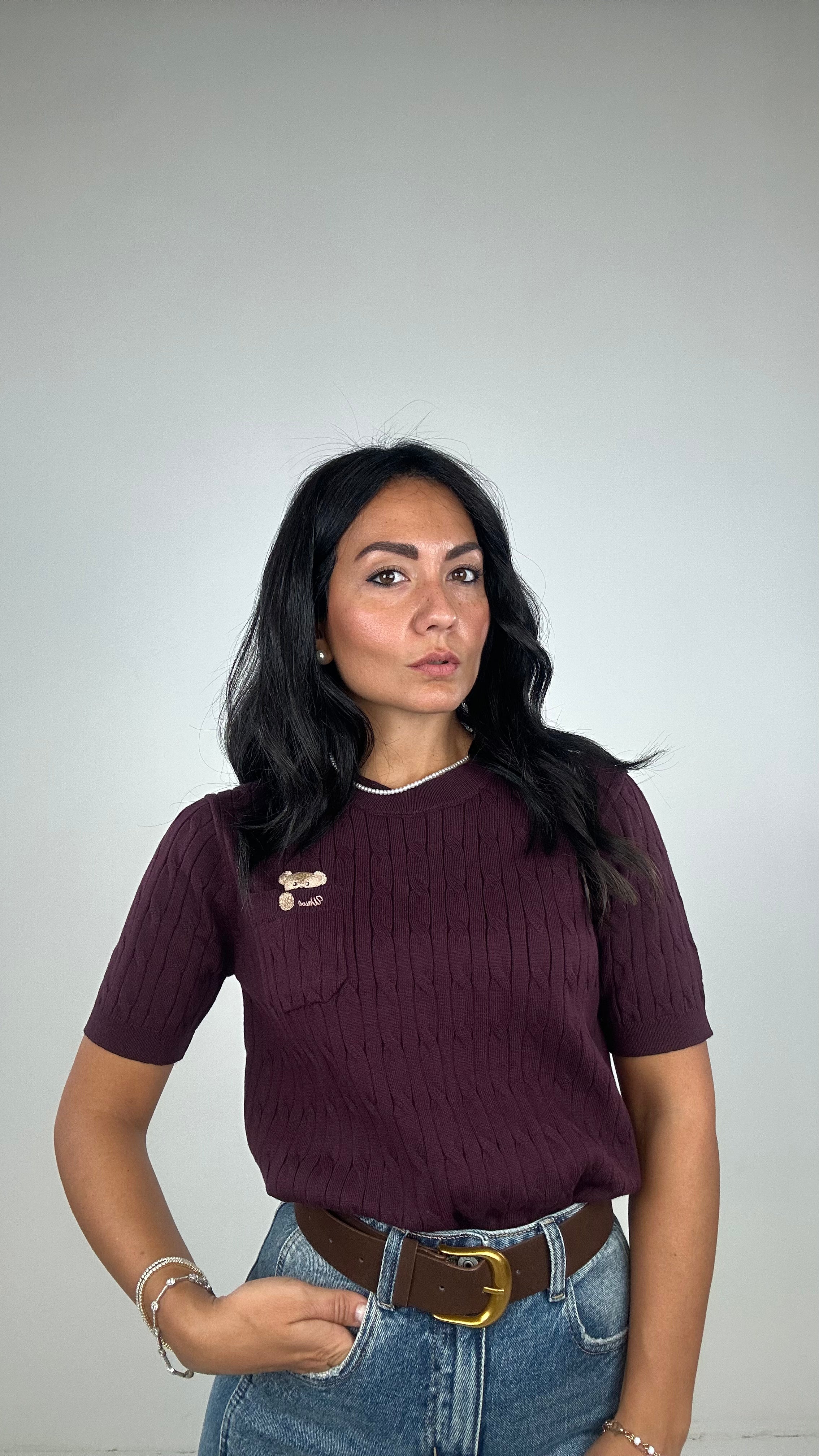 Maglia TASCHINO ORSETTO - BORDEAUX
