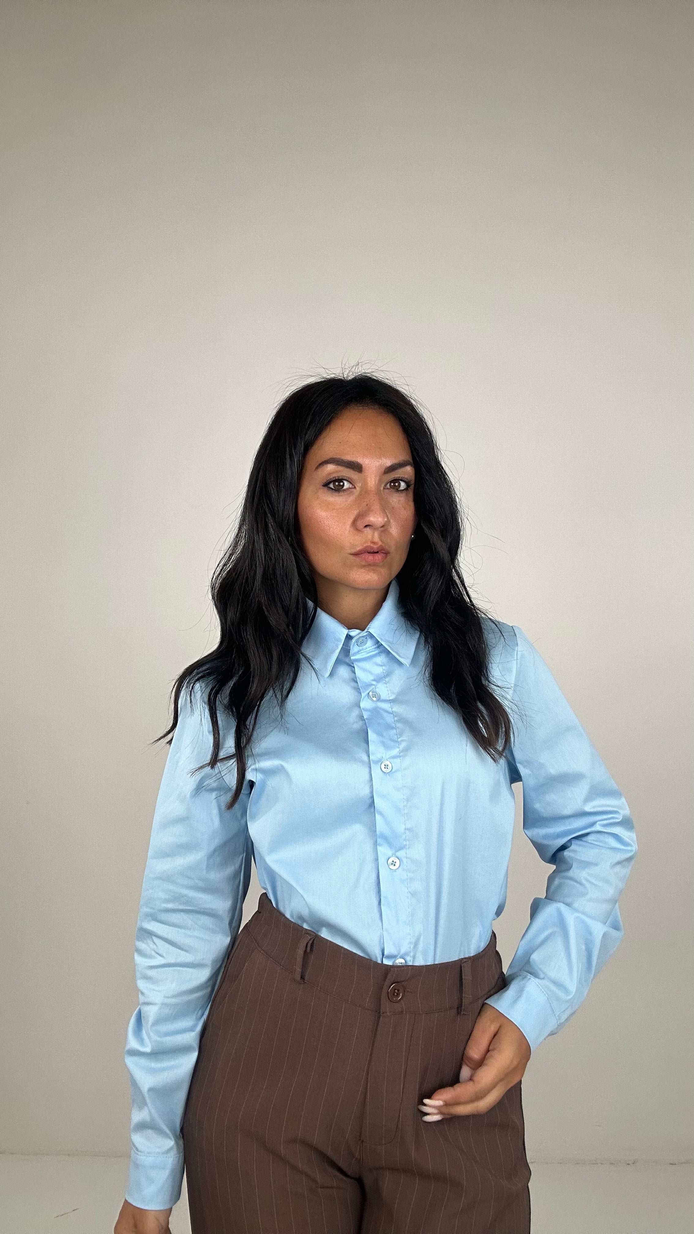 Camicia BASIC - AZZURRO