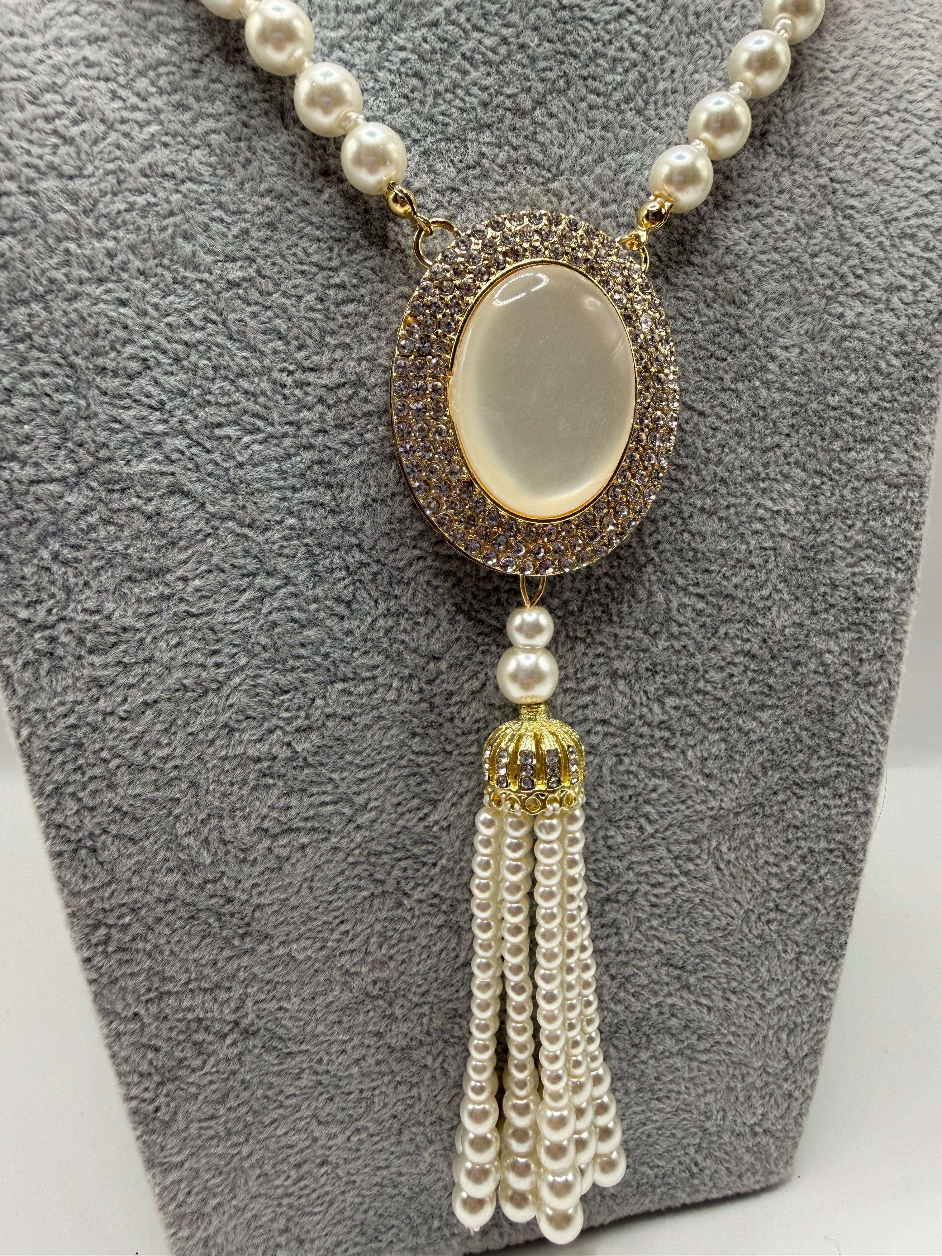 Collana LUNGA PERLE - BIANCO
